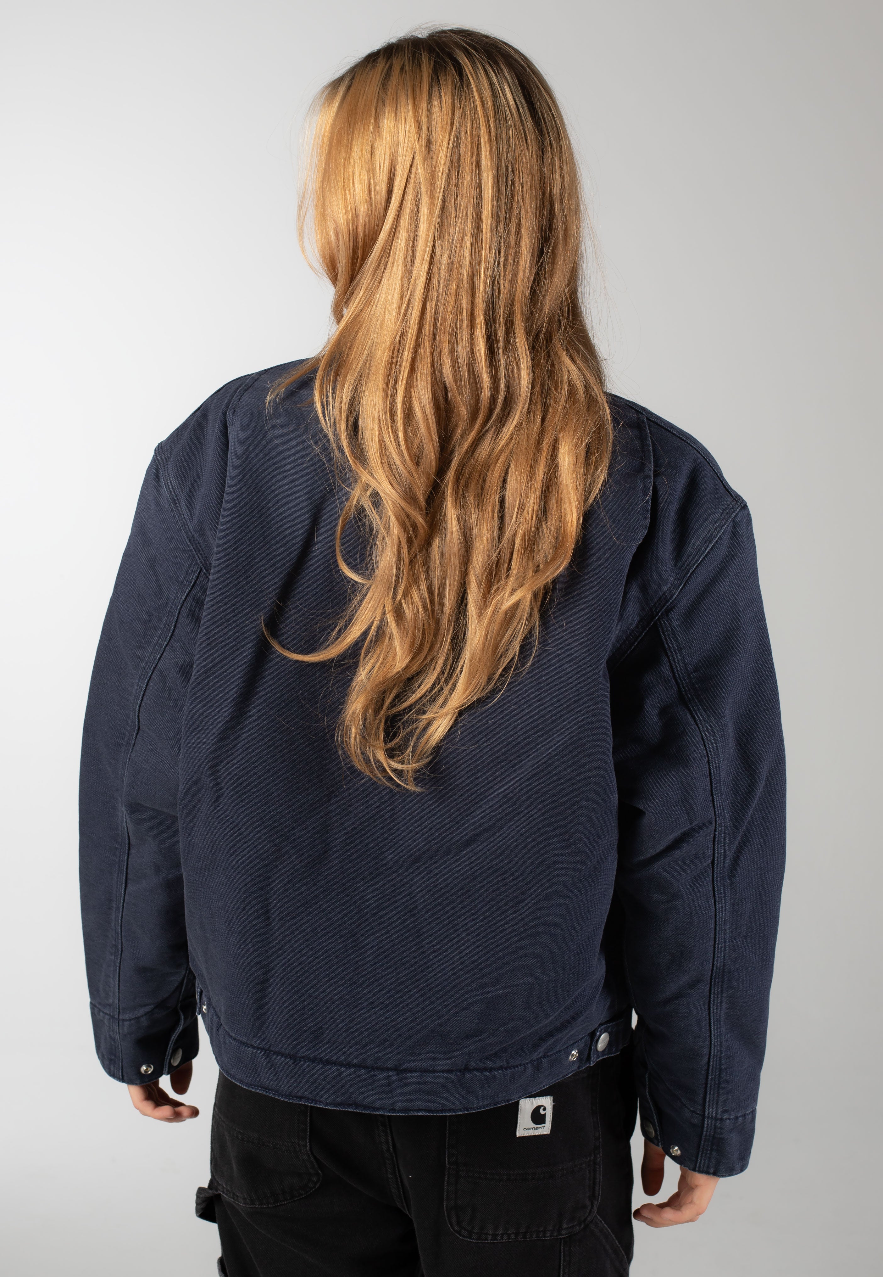 Carhartt WIP - W' OG Detroit Stone Canvas Dark Navy/Black - Jacket | Women-Image