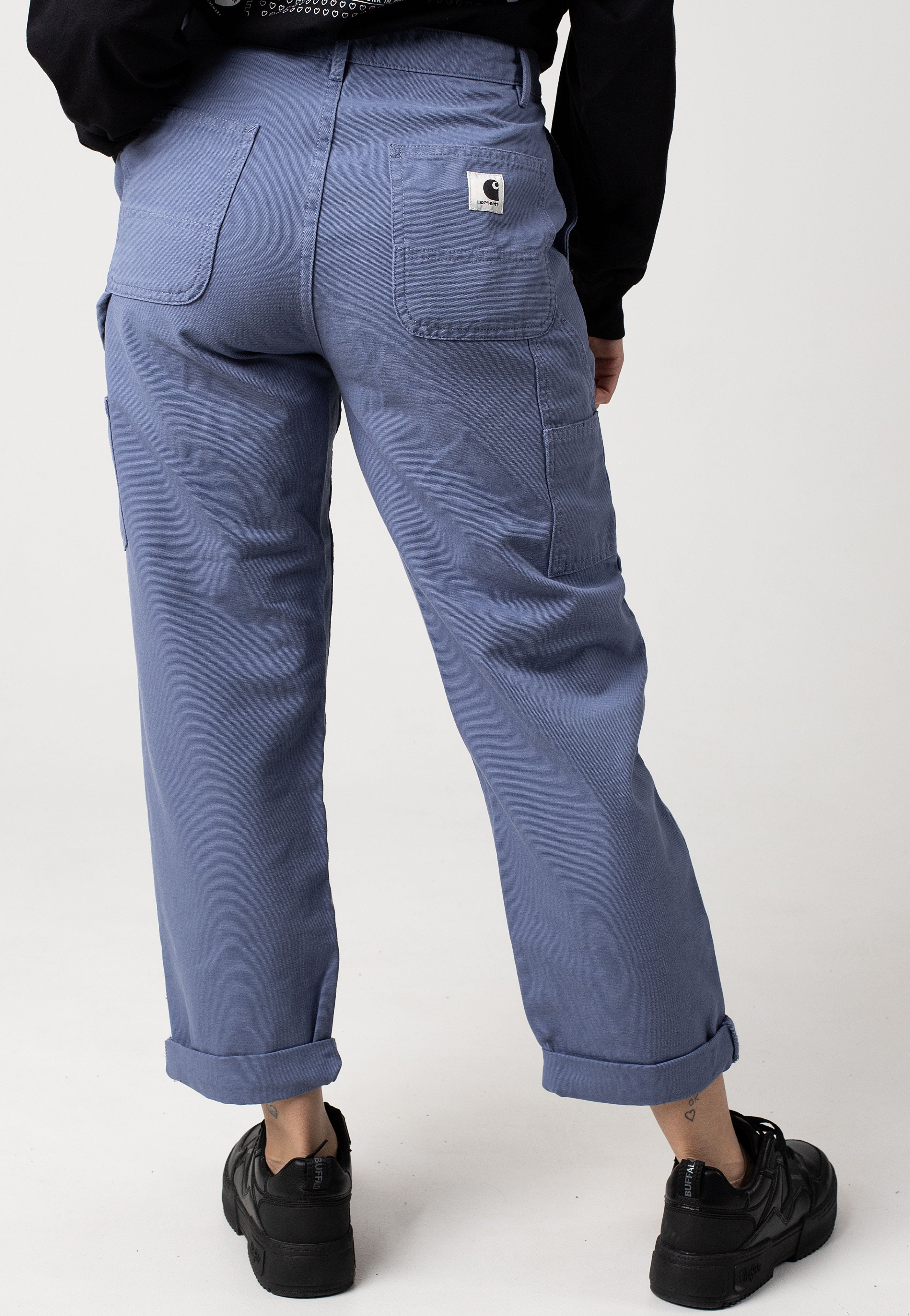 Carhartt WIP - W' Pierce Aged Canvas Bay Blue - Pants | Women-Image