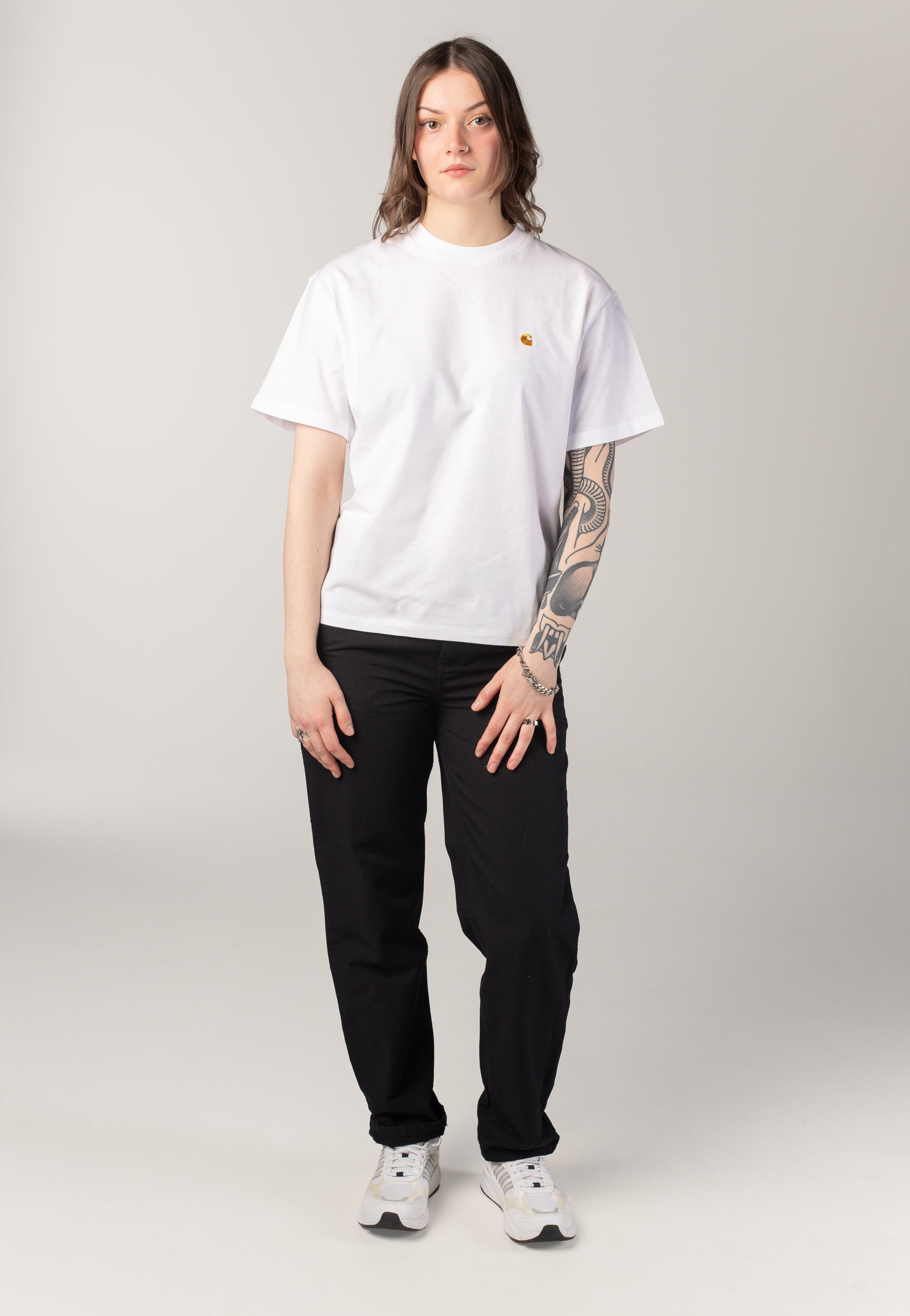 Carhartt WIP - W' Pierce Rinsed Black - Pants | Women-Image