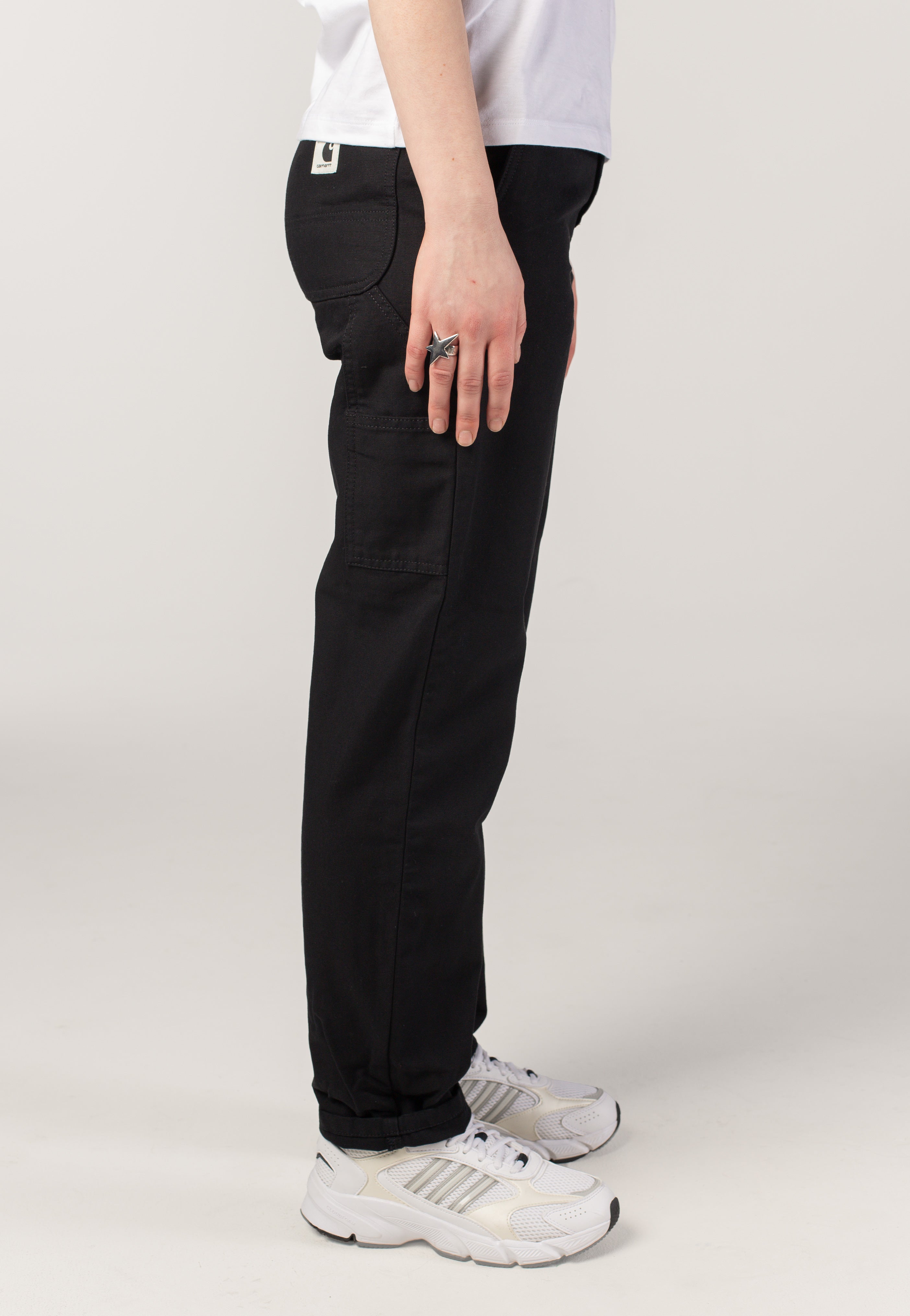 Carhartt WIP - W' Pierce Rinsed Black - Pants | Women-Image