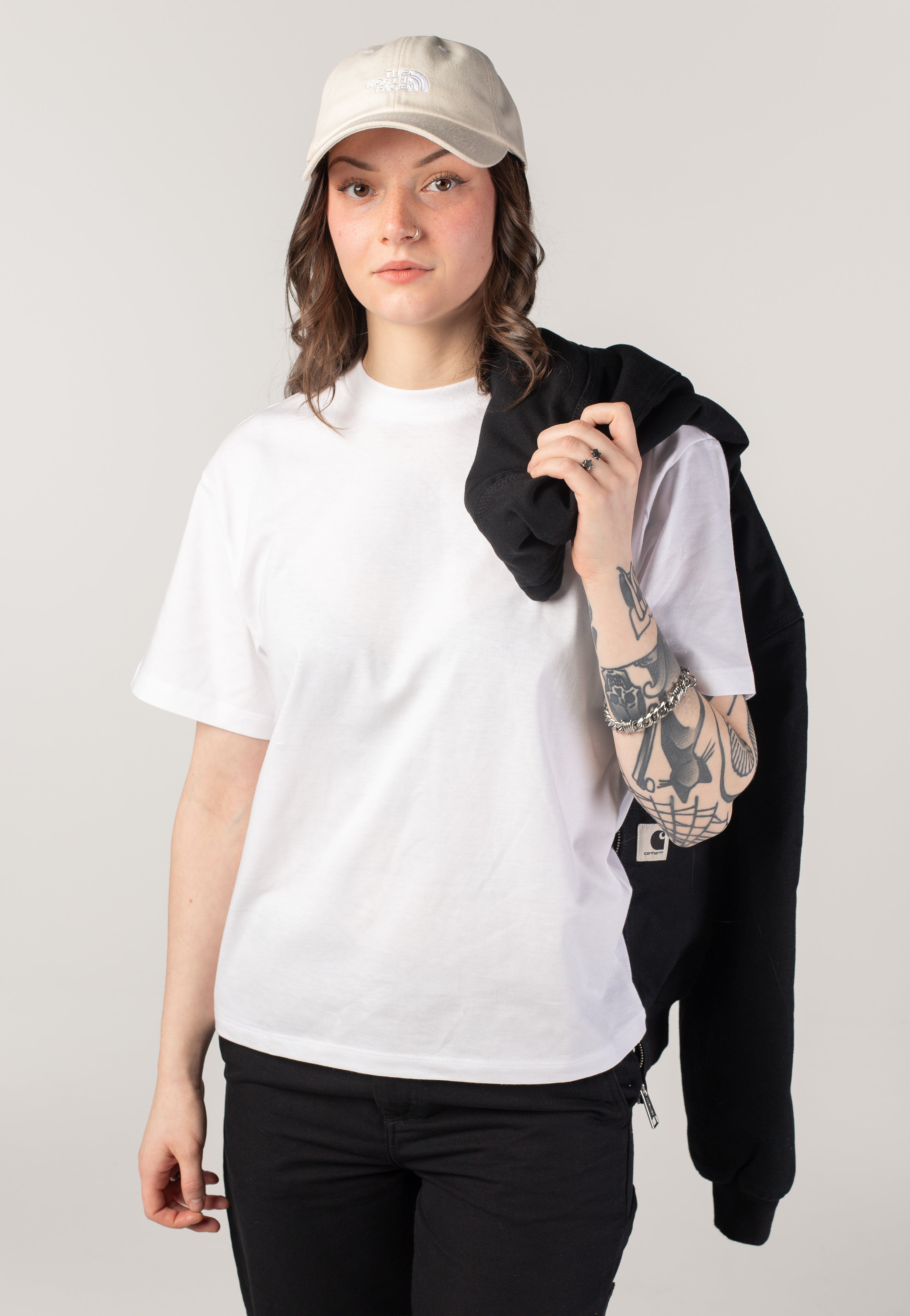 Carhartt WIP - W' Pierce Rinsed Black - Pants | Women-Image