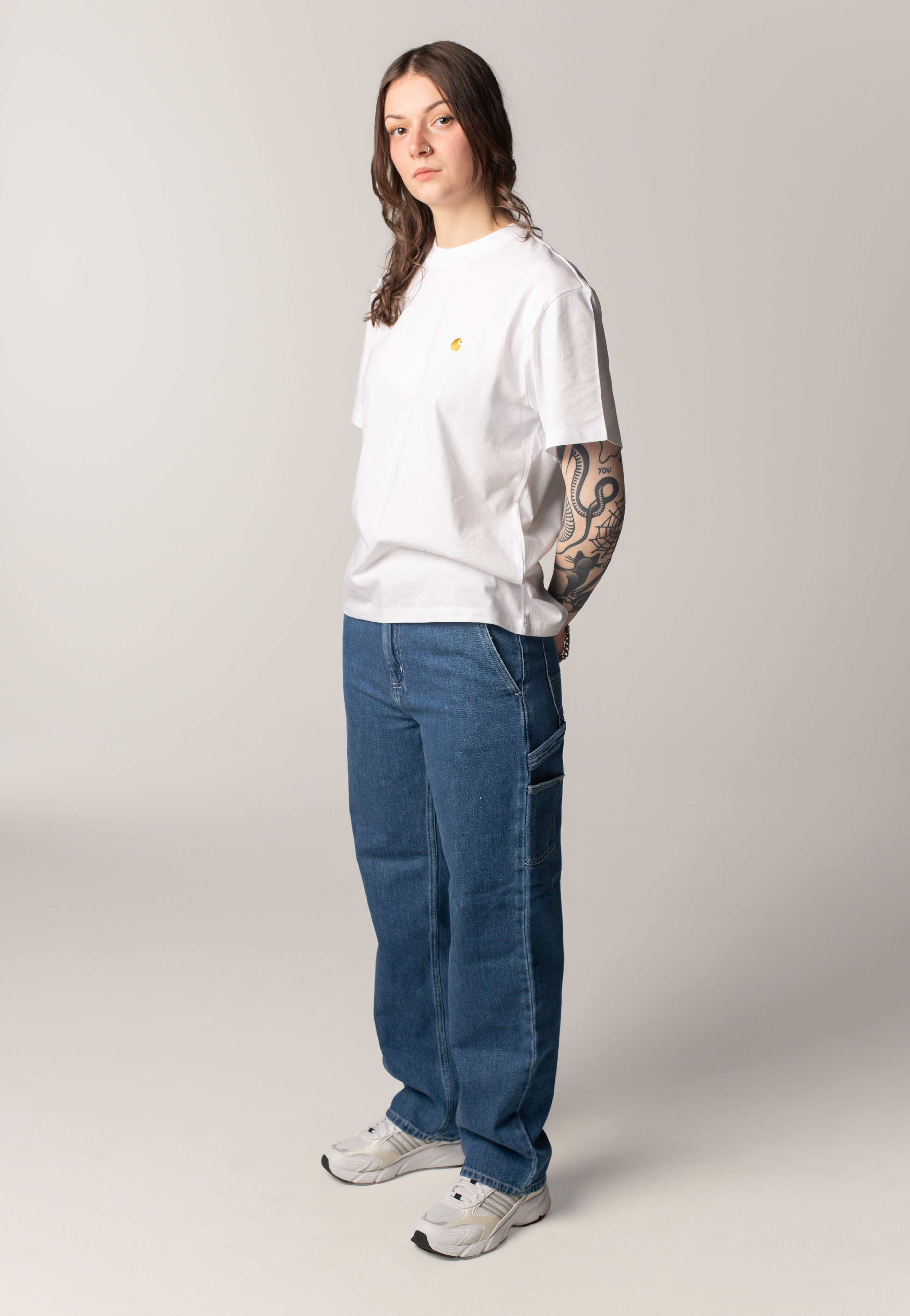 Carhartt WIP - W' Pierce Straight Stone Washed Blue - Jeans | Women-Image