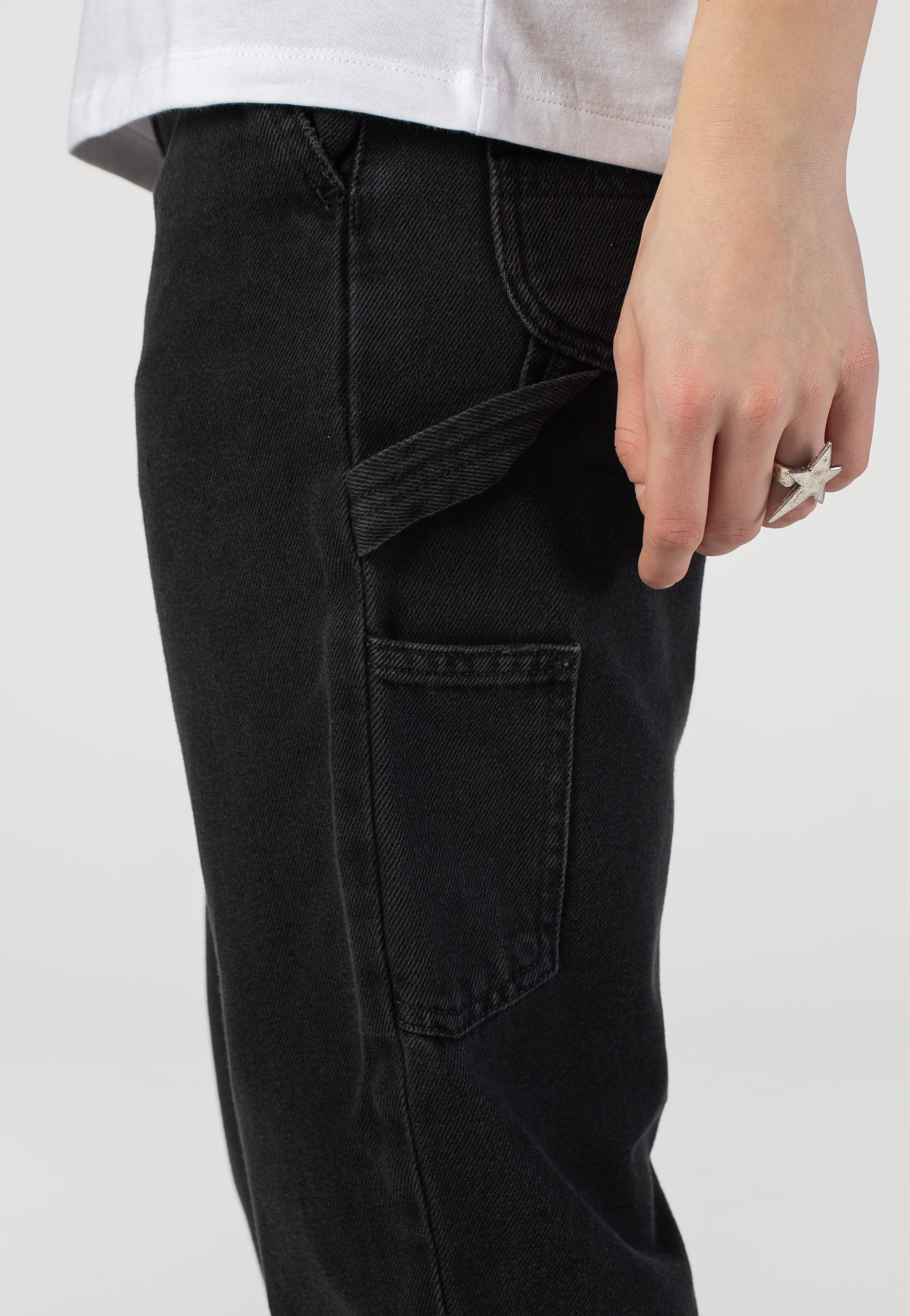 Carhartt WIP - W' Pierce Stone Washed Black - Jeans | Women-Image
