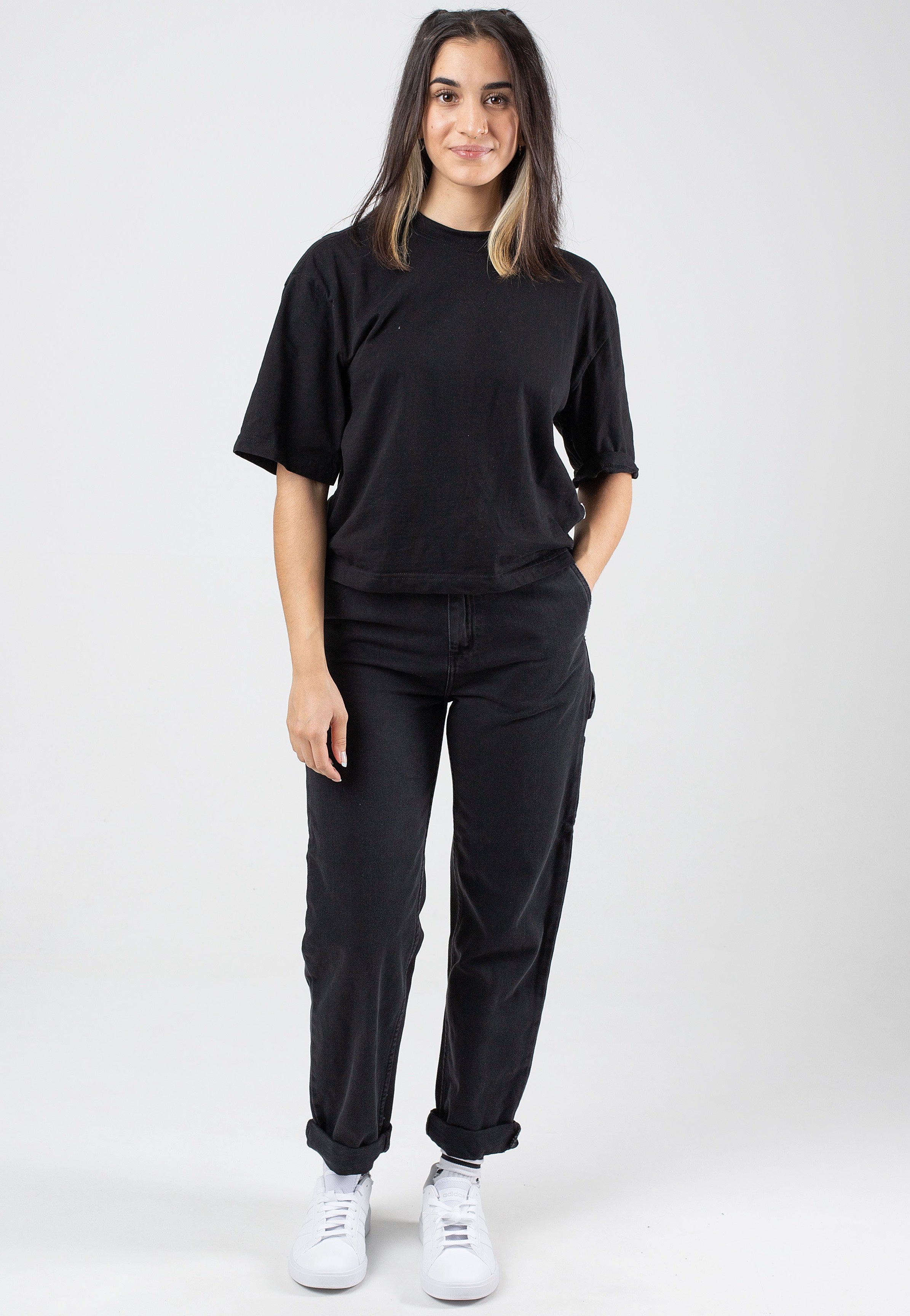 Carhartt WIP - W' Pierce Stone Washed Black - Jeans | Women-Image