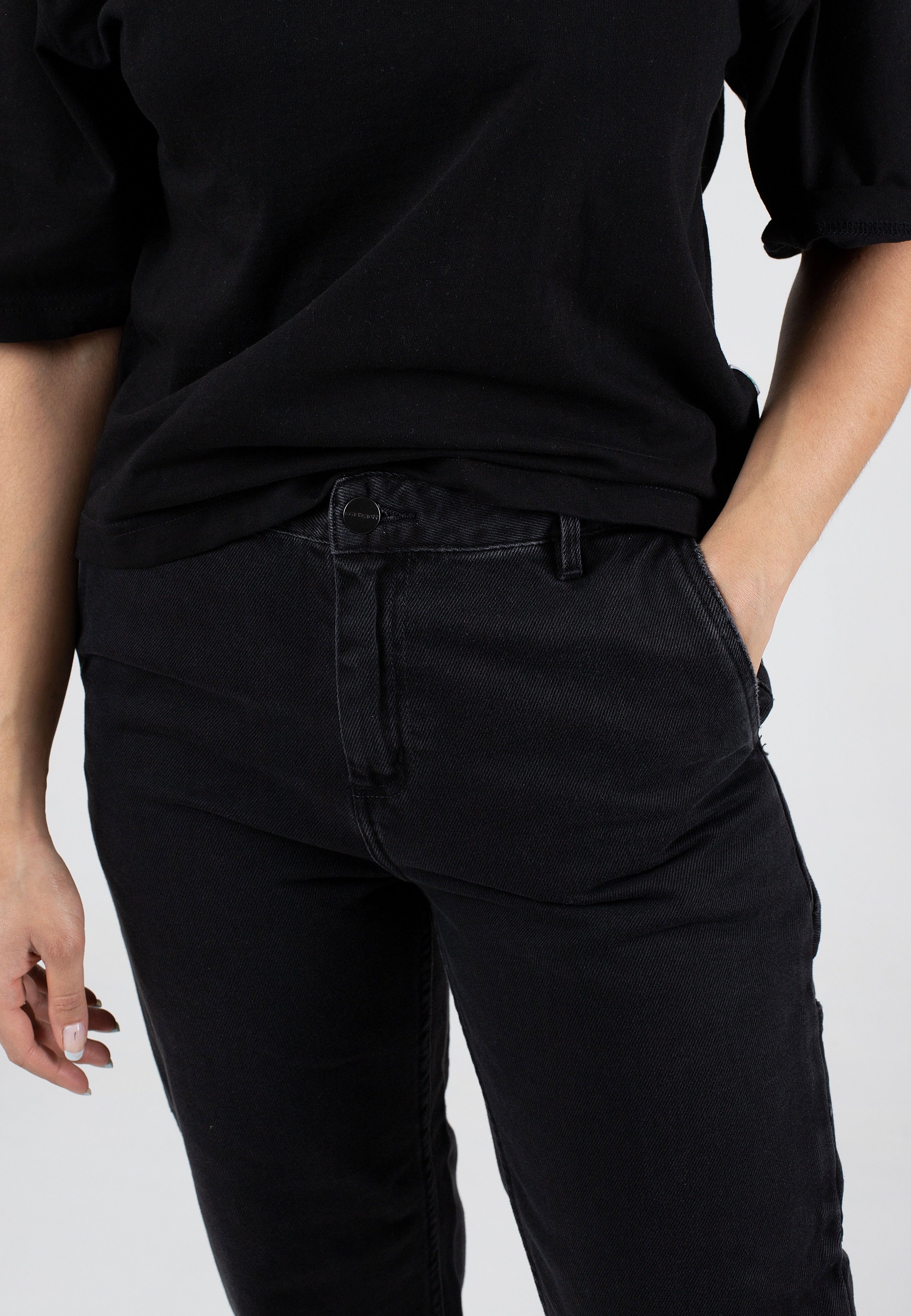 Carhartt WIP - W' Pierce Stone Washed Black - Jeans | Women-Image