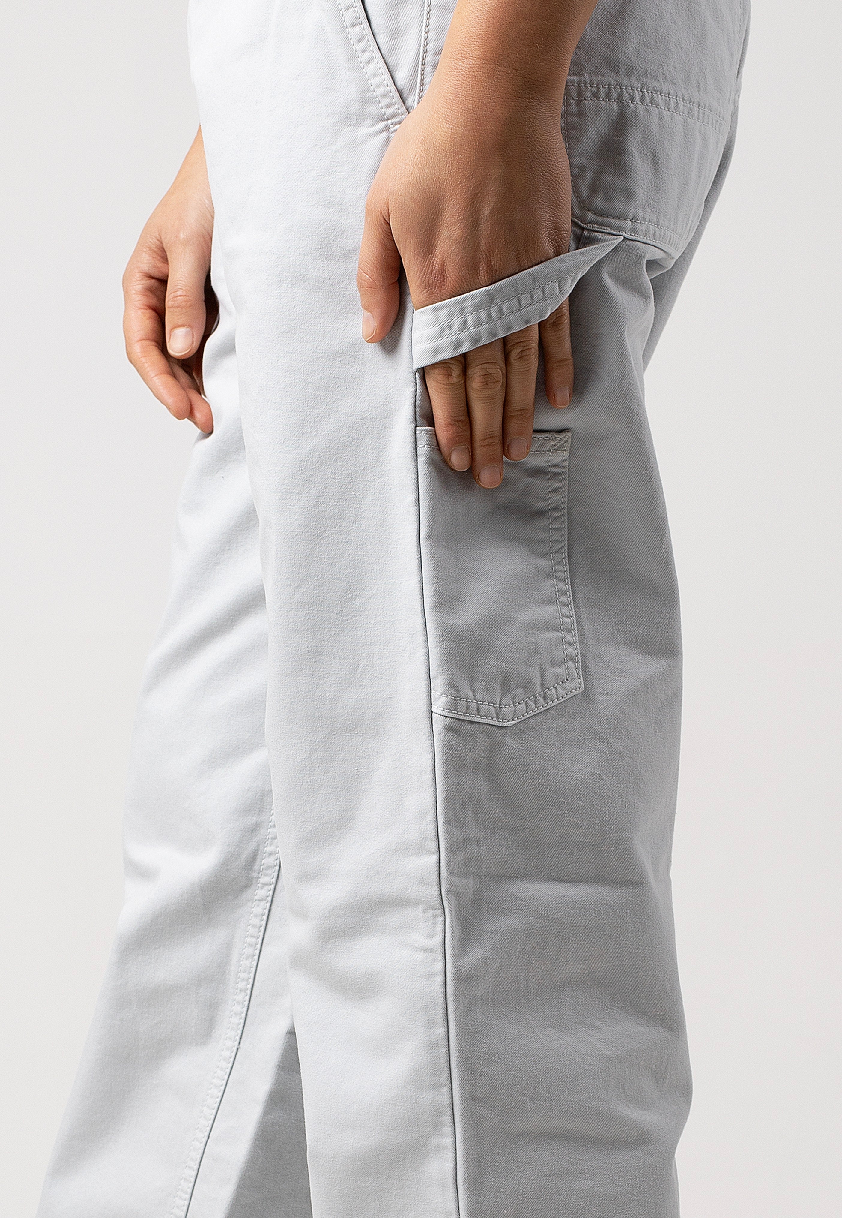 Carhartt WIP - W' Pierce Straight Garment Dyed Sonic Silver - Pants | Women-Image