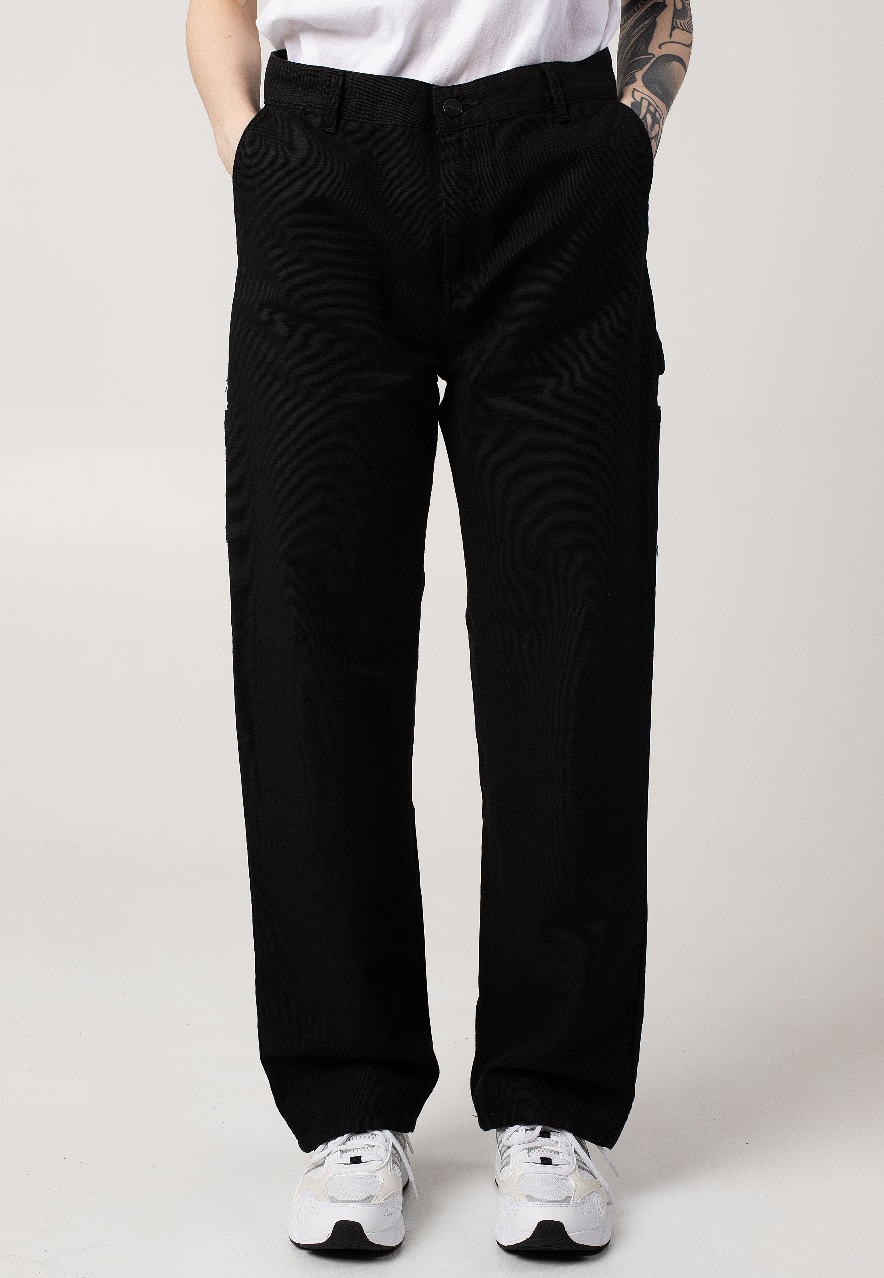 Carhartt WIP - W' Pierce Straight Rinsed Black - Pants | Women-Image