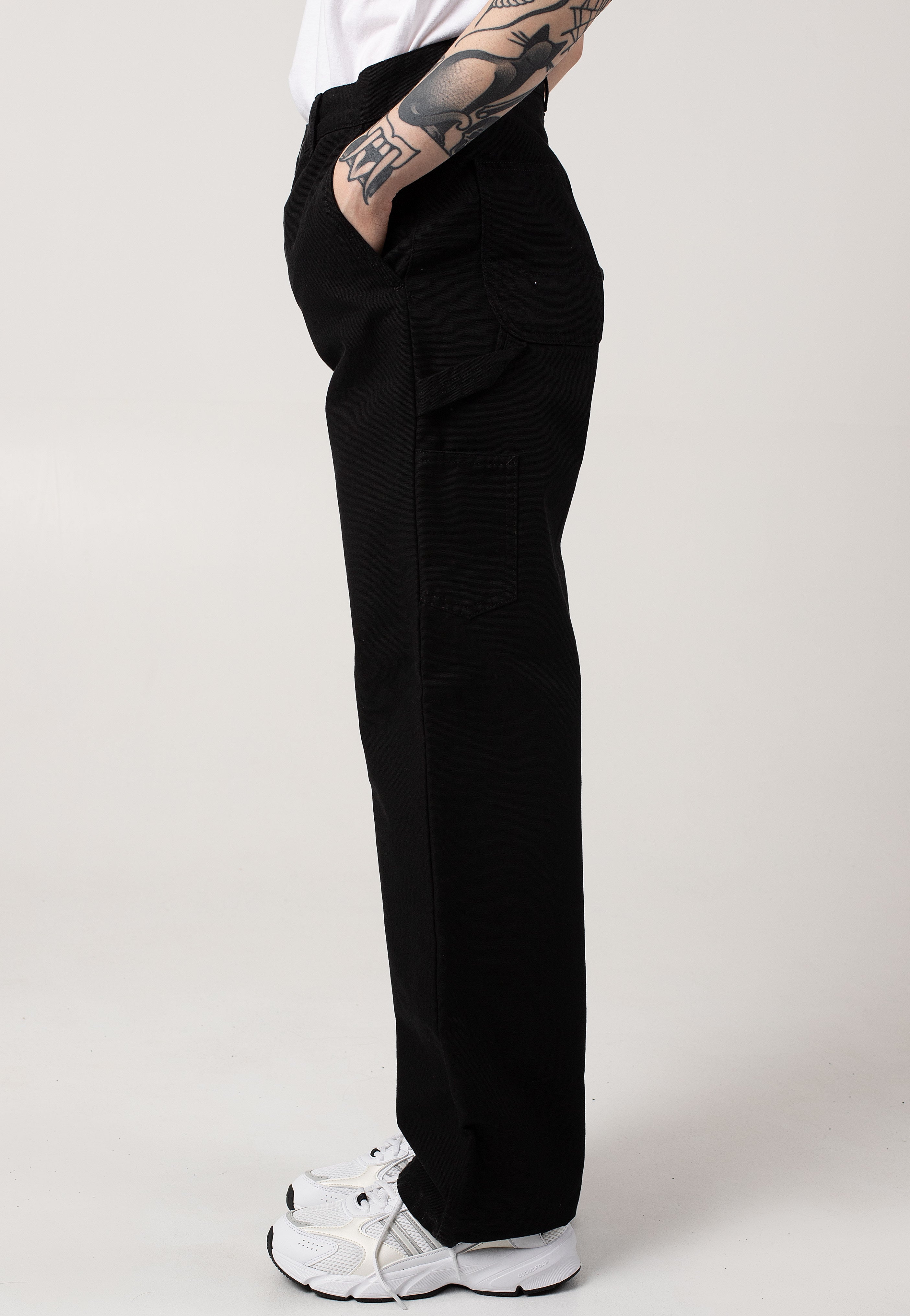 Carhartt WIP - W' Pierce Straight Rinsed Black - Pants | Women-Image
