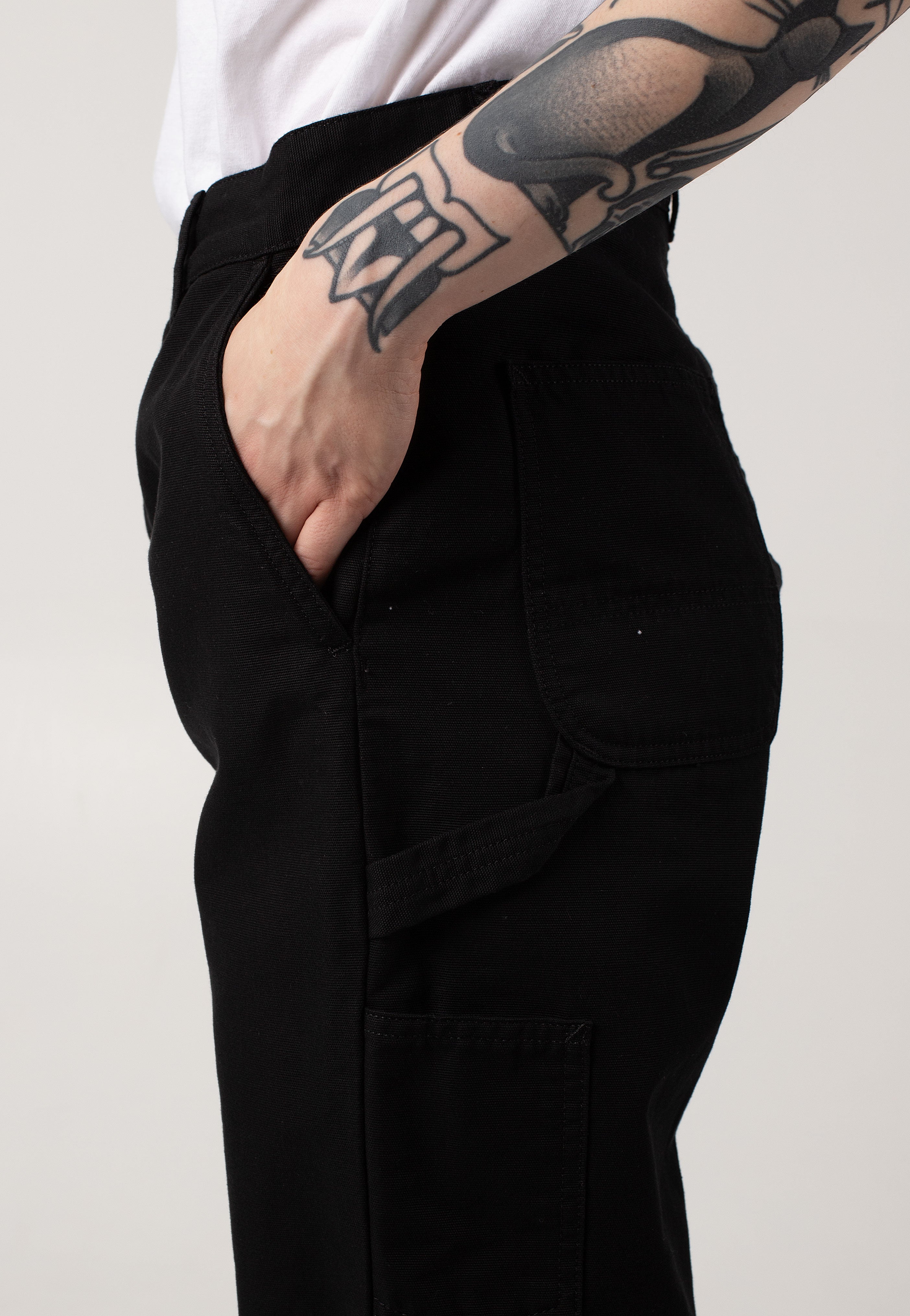 Carhartt WIP - W' Pierce Straight Rinsed Black - Pants | Women-Image