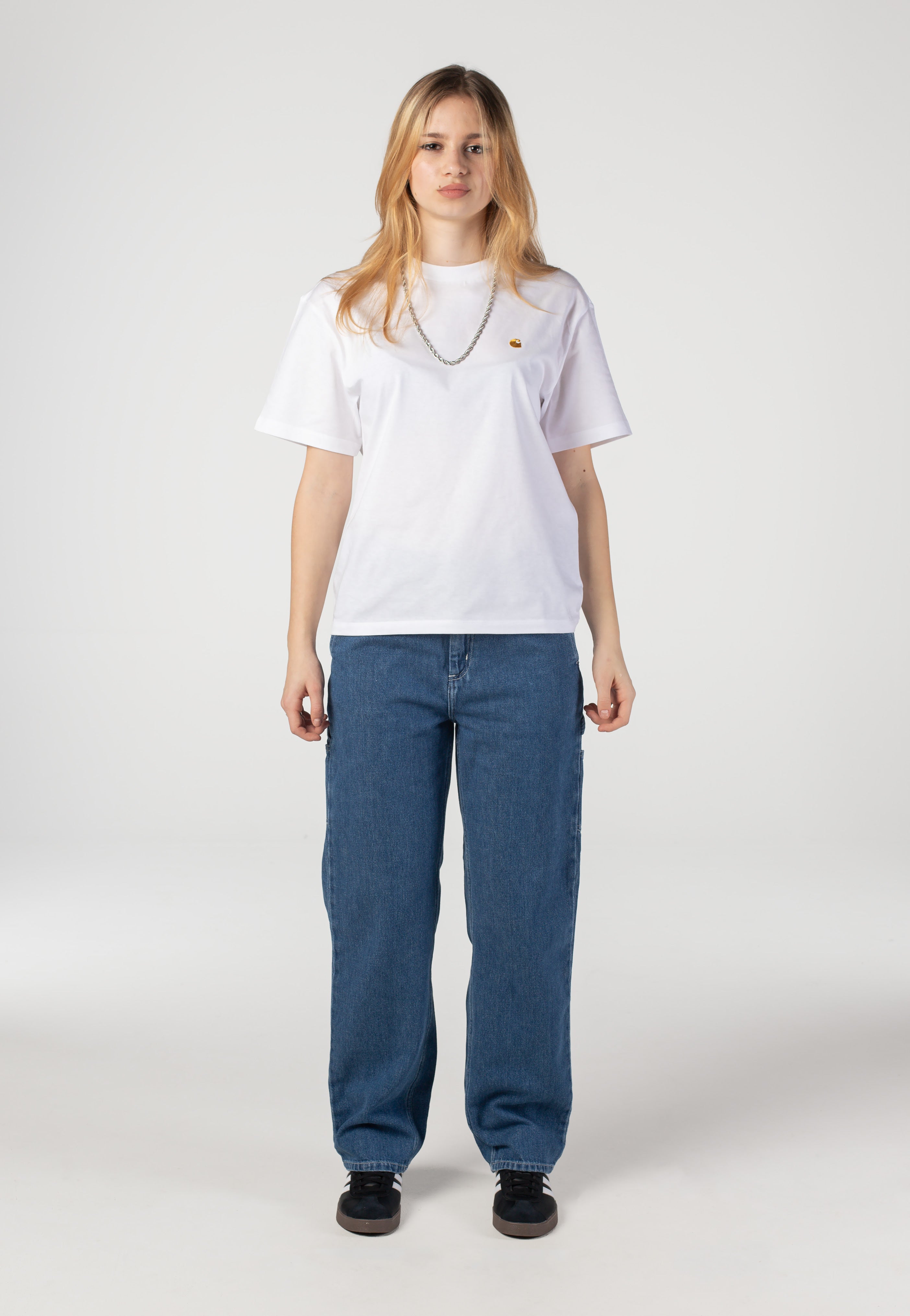 Carhartt WIP - W' Pierce Straight Stone Washed Blue - Jeans | Women-Image