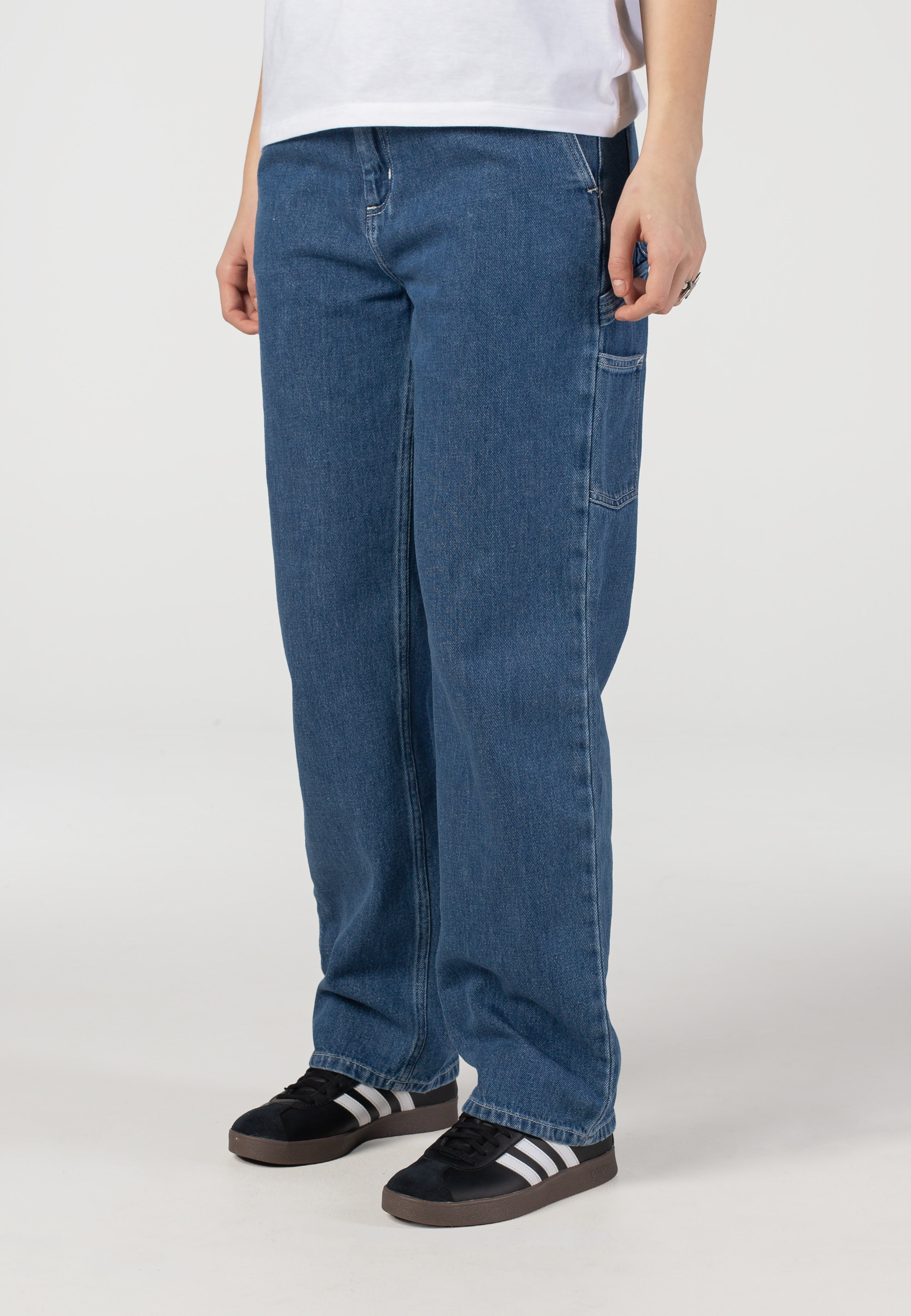 Carhartt WIP - W' Pierce Straight Stone Washed Blue - Jeans | Women-Image