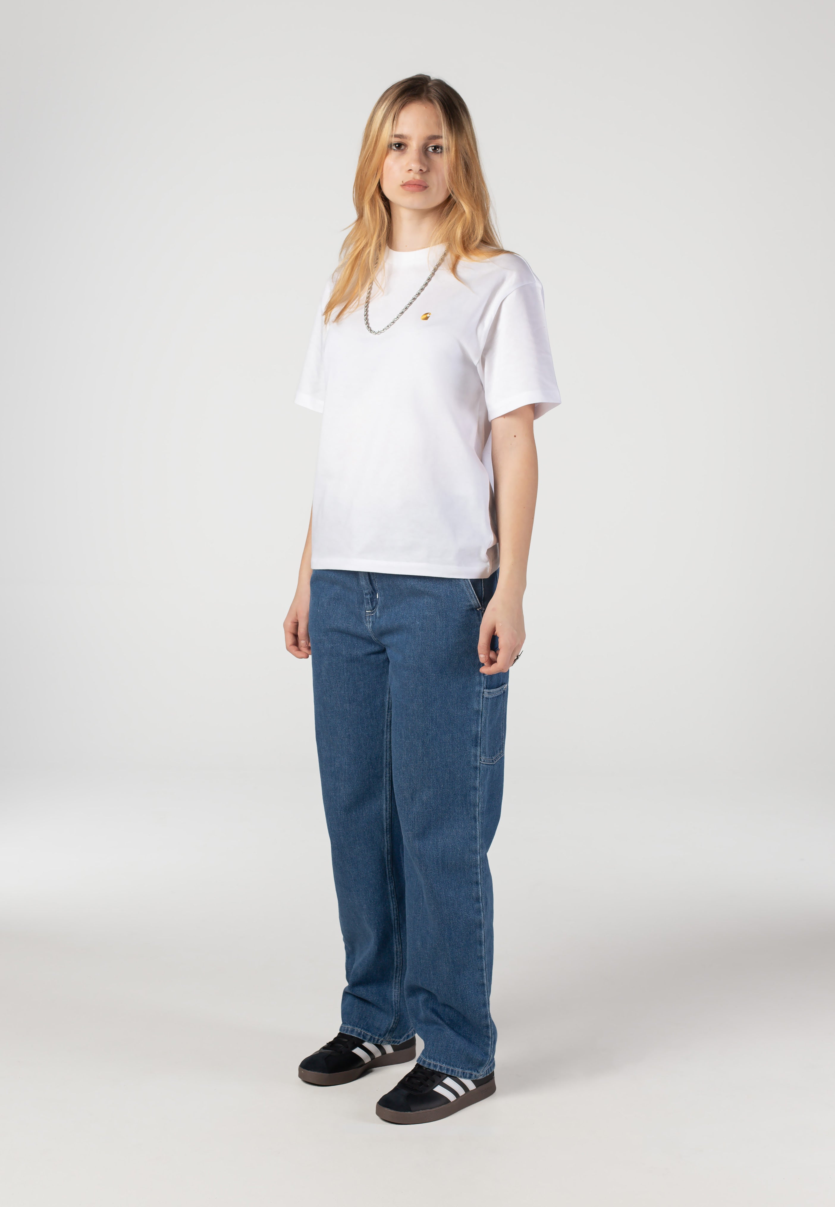 Carhartt WIP - W' Pierce Straight Stone Washed Blue - Jeans | Women-Image