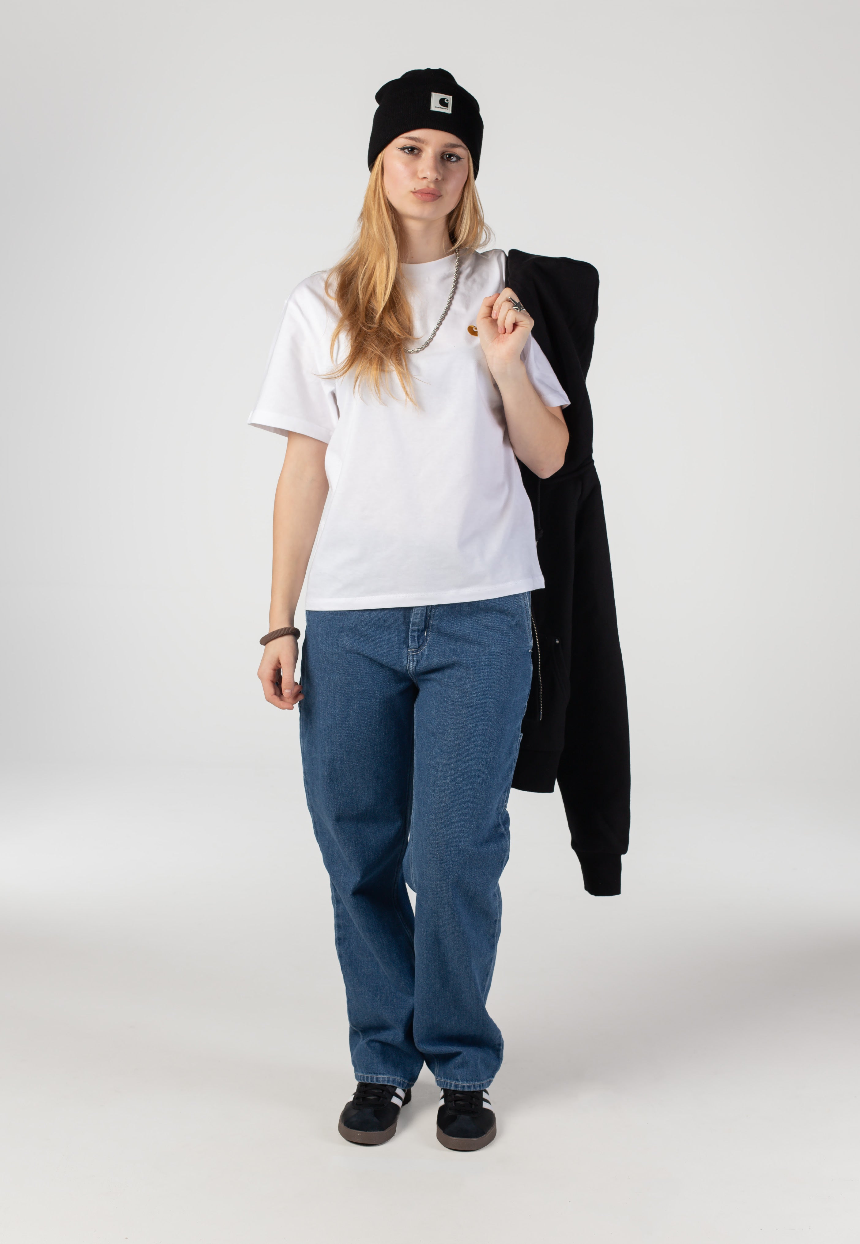Carhartt WIP - W' Pierce Straight Stone Washed Blue - Jeans | Women-Image