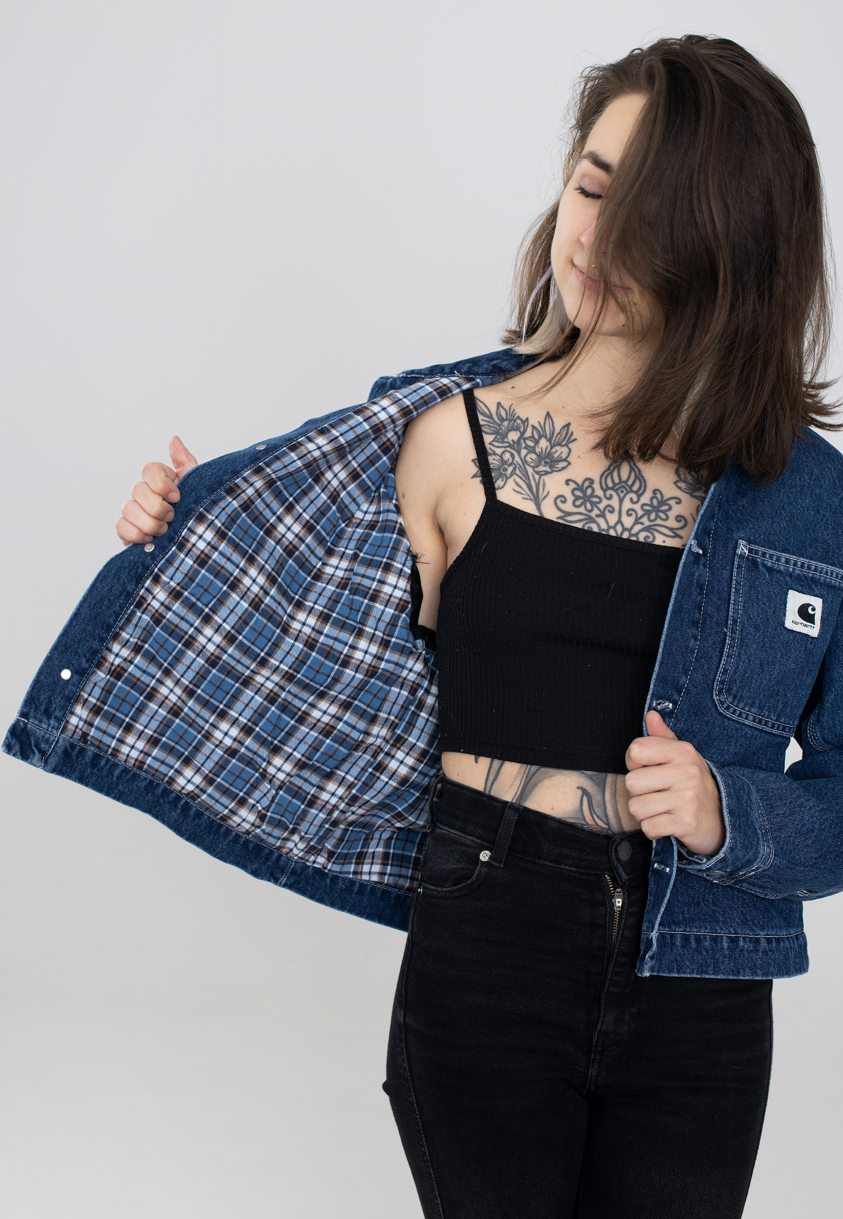 Carhartt WIP - W' Rider Stone Washed Blue - Jeans Jacket | Women-Image