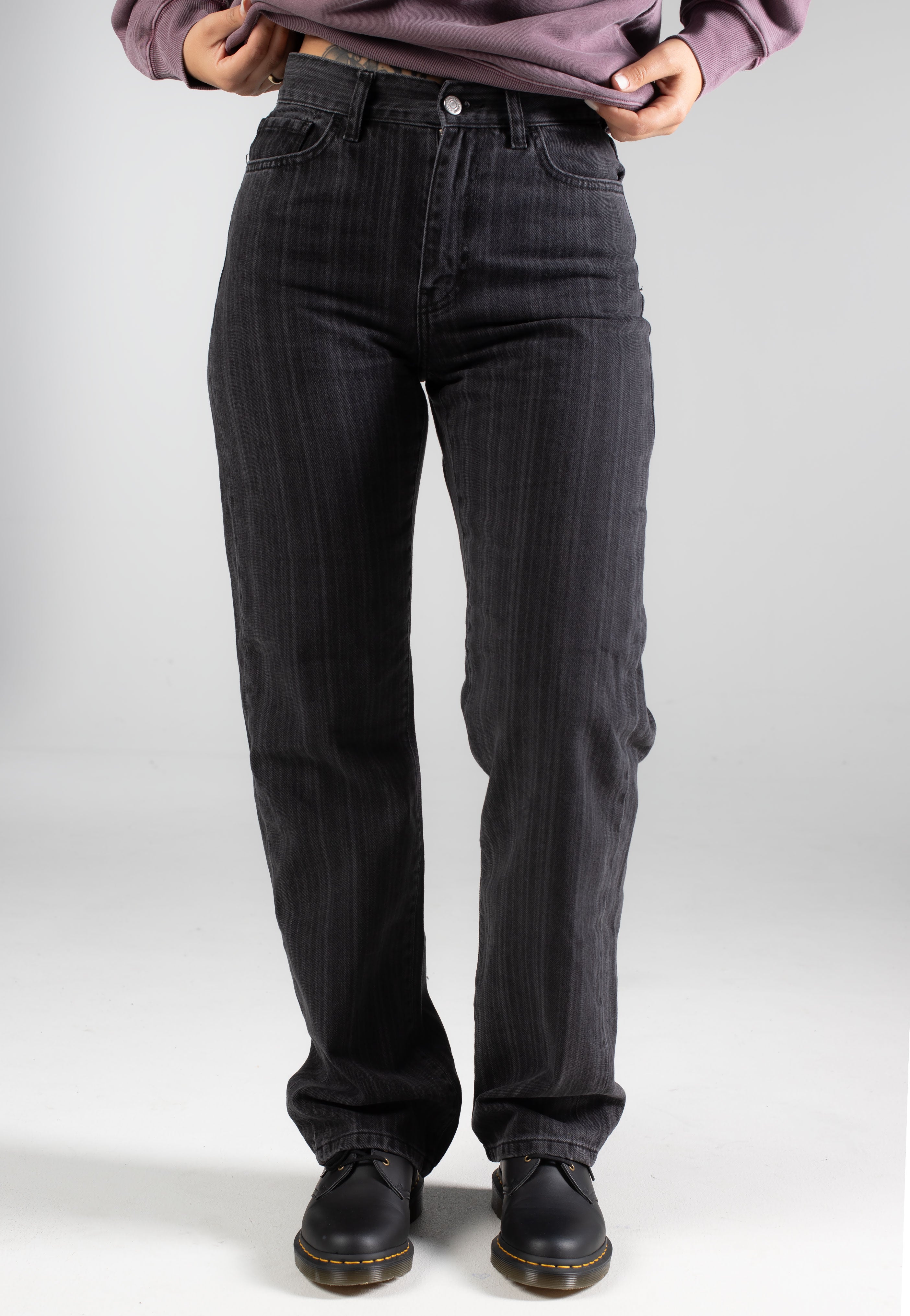 Carhartt WIP - W' Rylan Stripe Black Stone Washed - Jeans | Women-Image