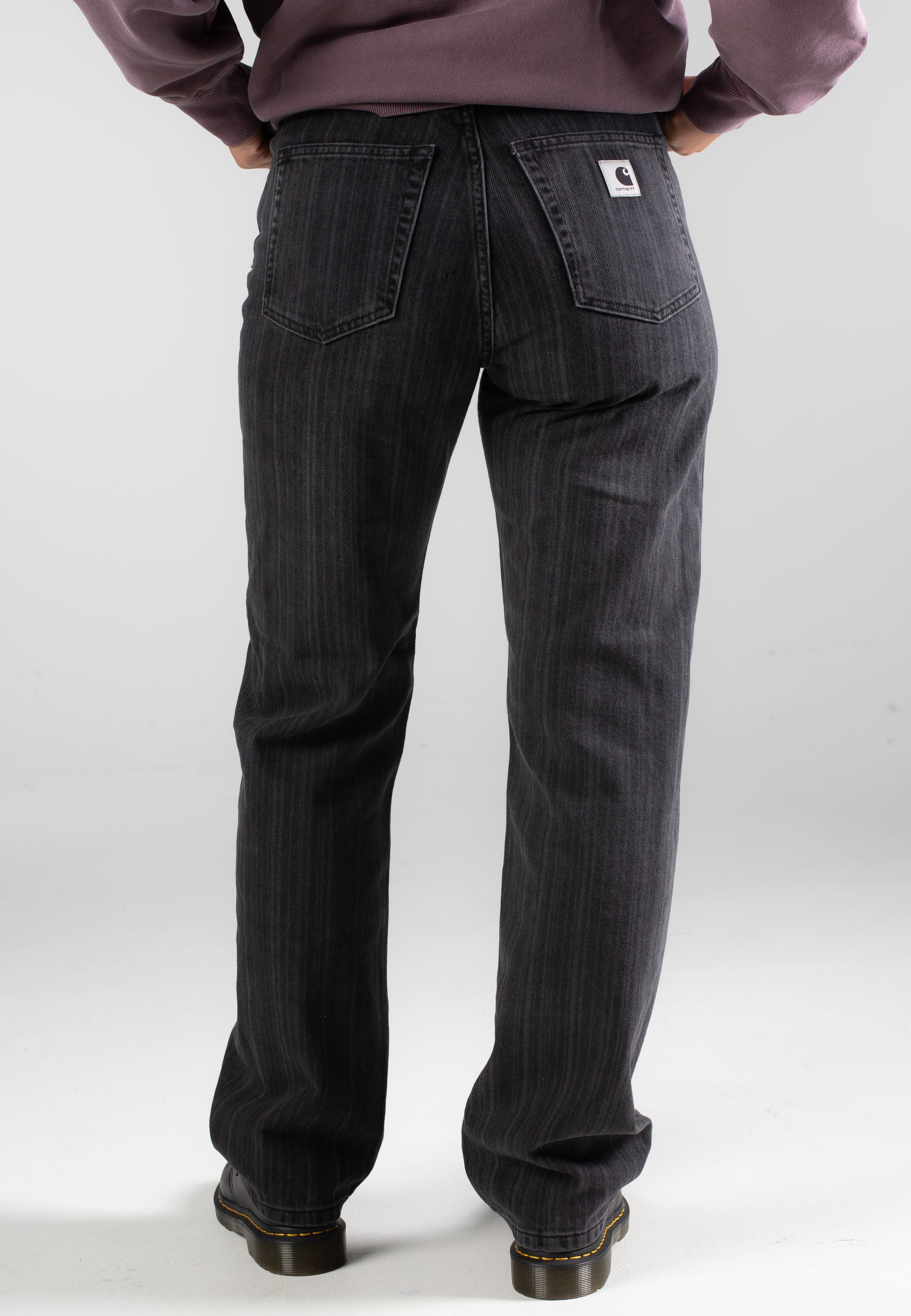 Carhartt WIP - W' Rylan Stripe Black Stone Washed - Jeans | Women-Image