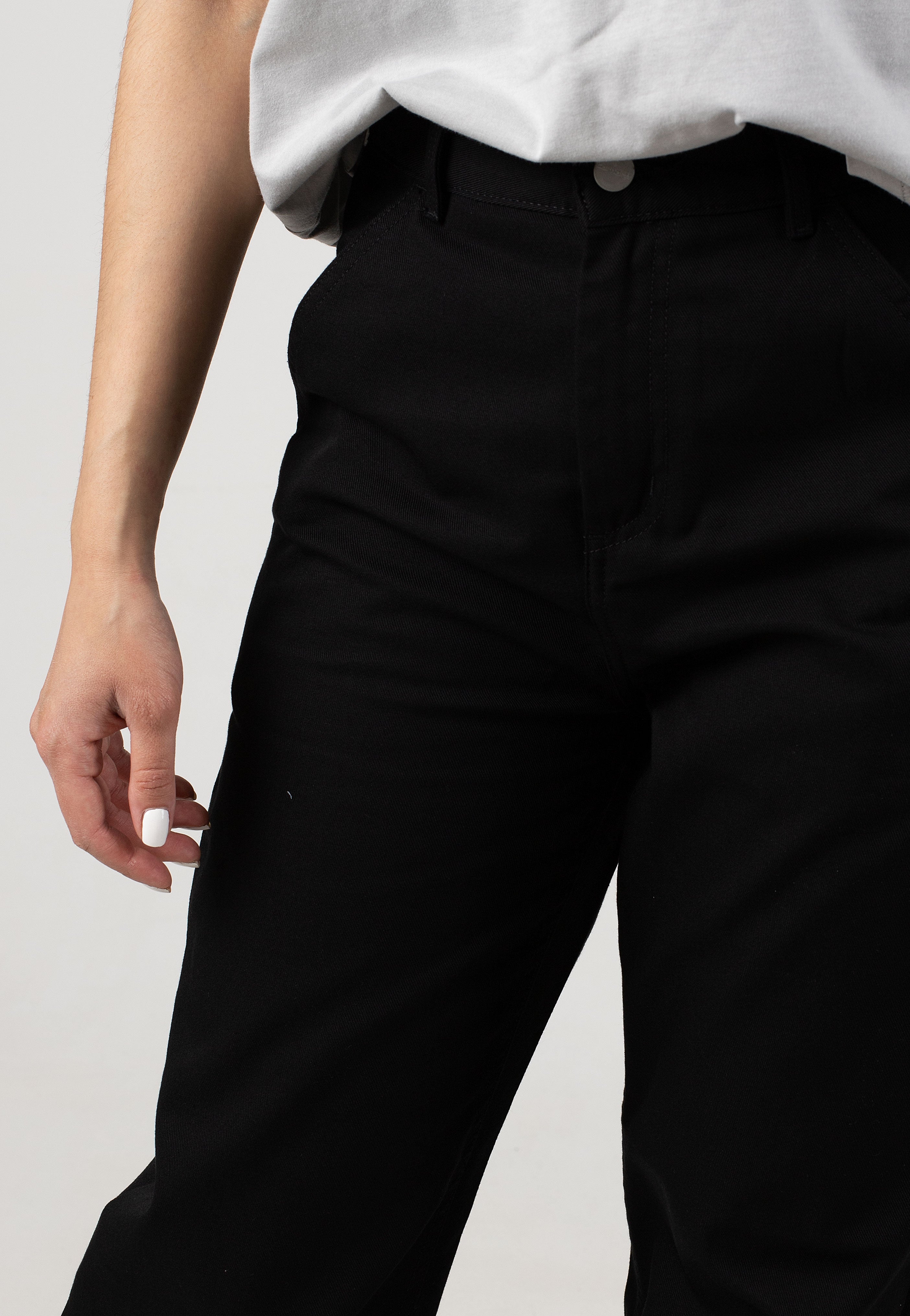 Carhartt WIP - W' Simple Rinsed Black - Pants | Women-Image
