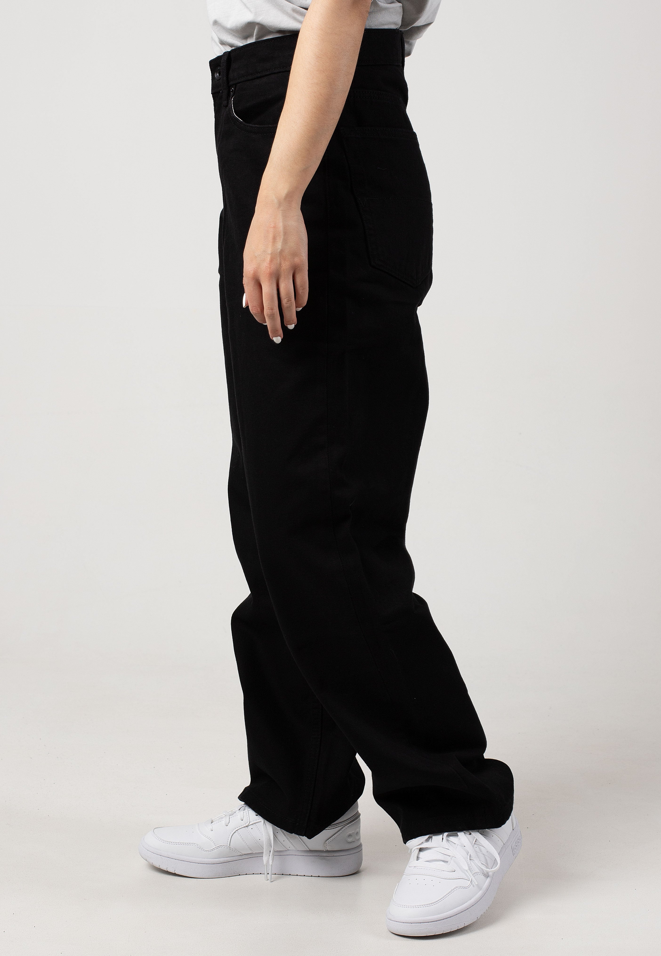 Vans - Check-5 Baggy Denim Black - Jeans | Women-Image