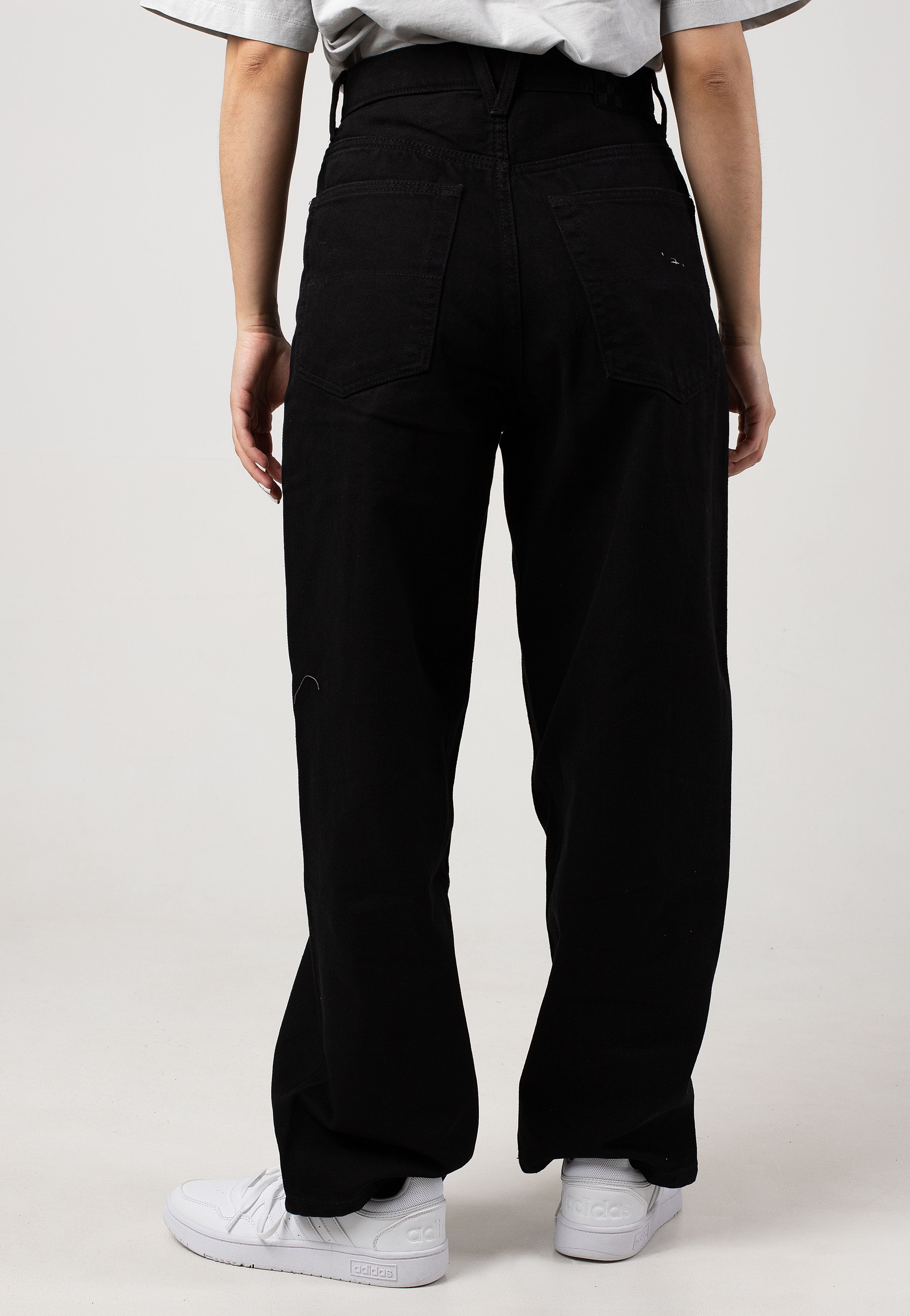 Vans - Check-5 Baggy Denim Black - Jeans | Women-Image