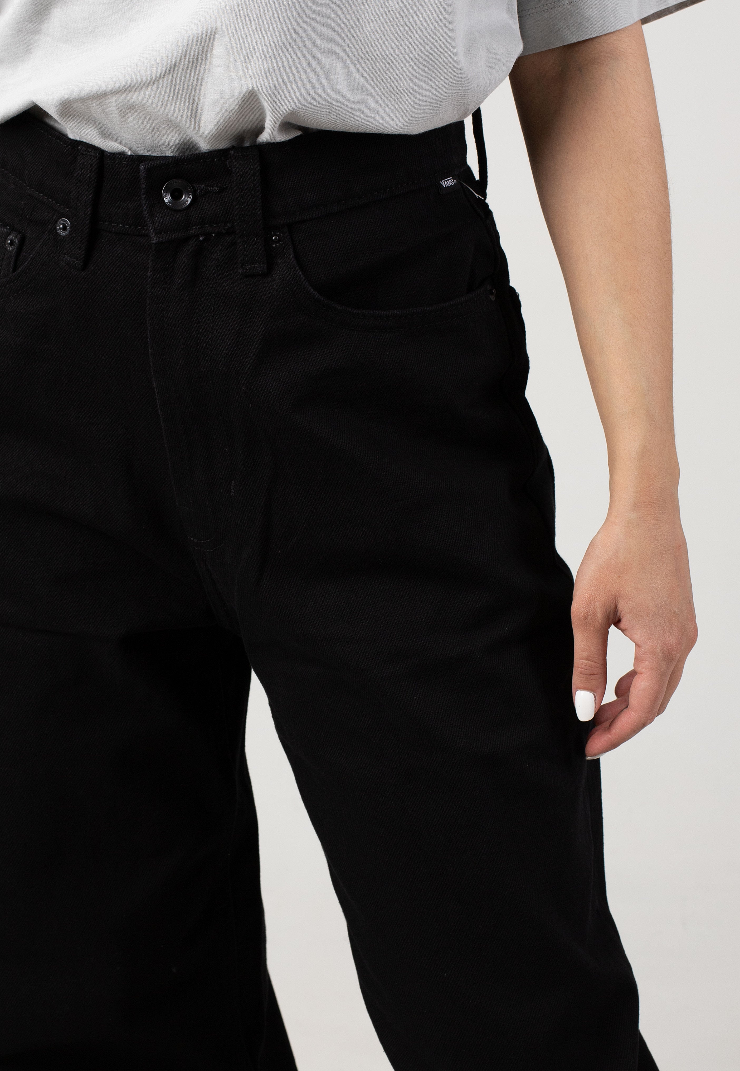 Vans - Check-5 Baggy Denim Black - Jeans | Women-Image
