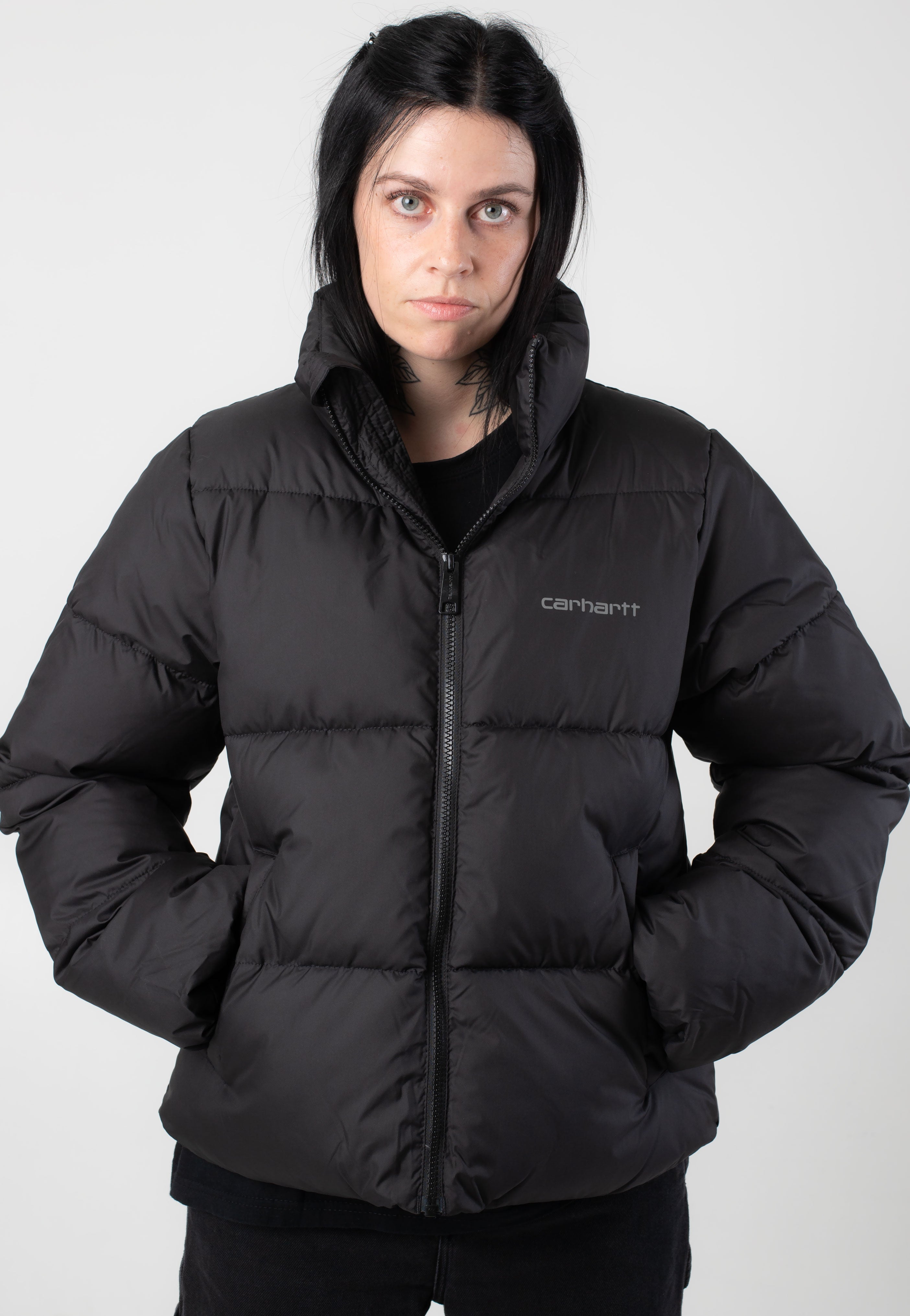 Carhartt WIP - W' Springfield Black/Misty Grey - Jacket | Women-Image
