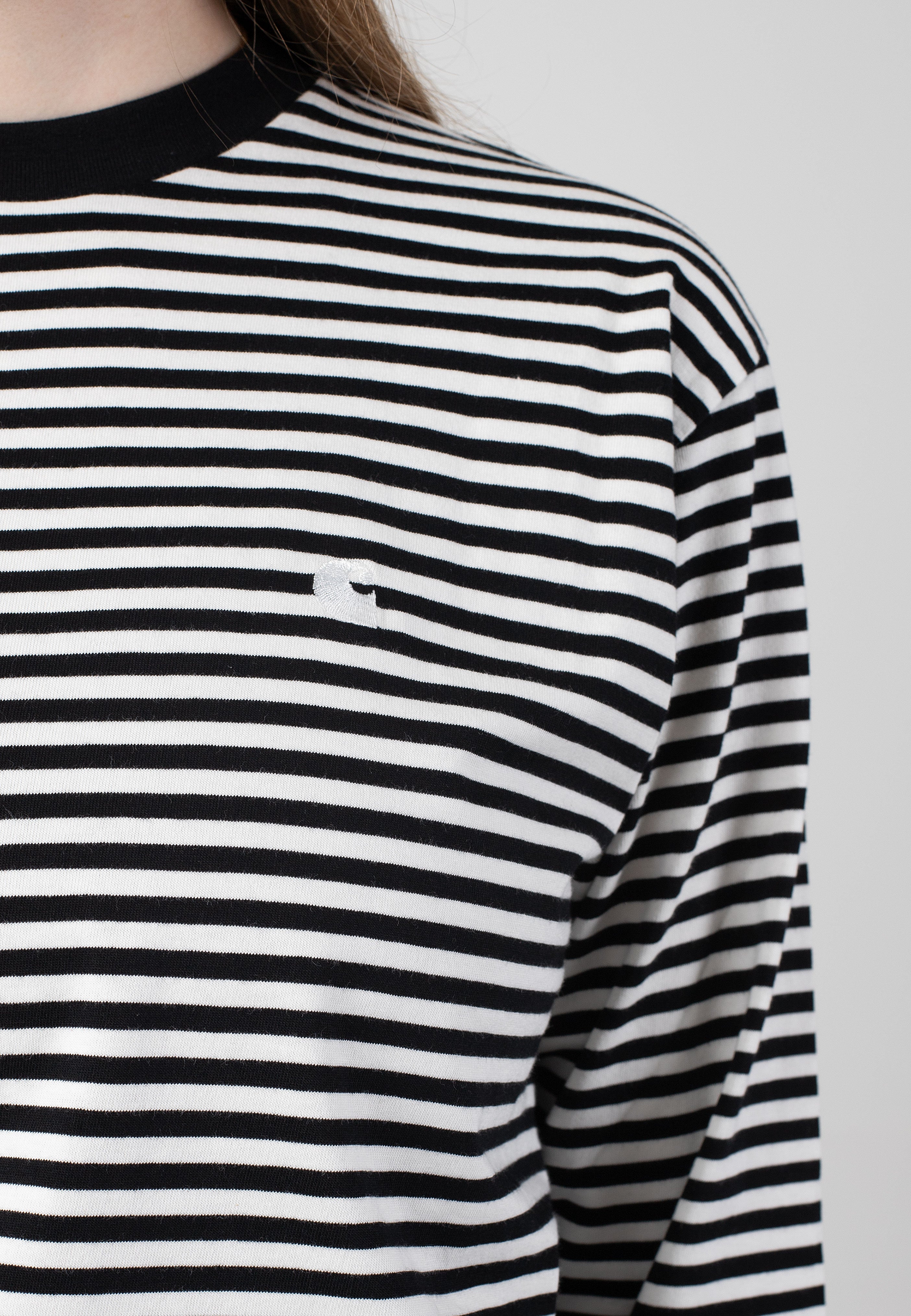 Carhartt WIP - W' Verner Stripe/Black/Wax - Longsleeve | Women-Image