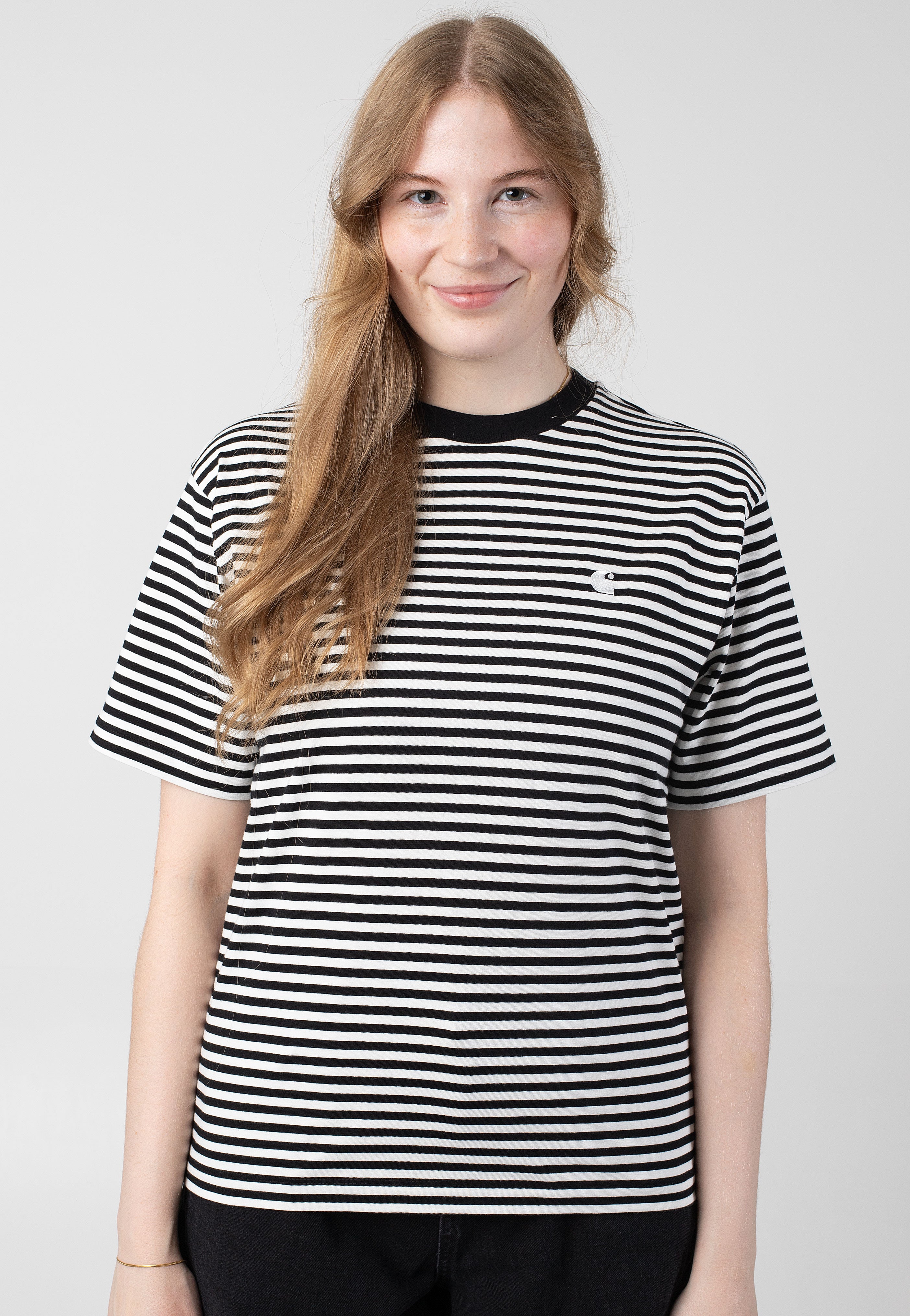 Carhartt WIP - W' Verner Stripe/Black/Wax - T-Shirt | Women-Image