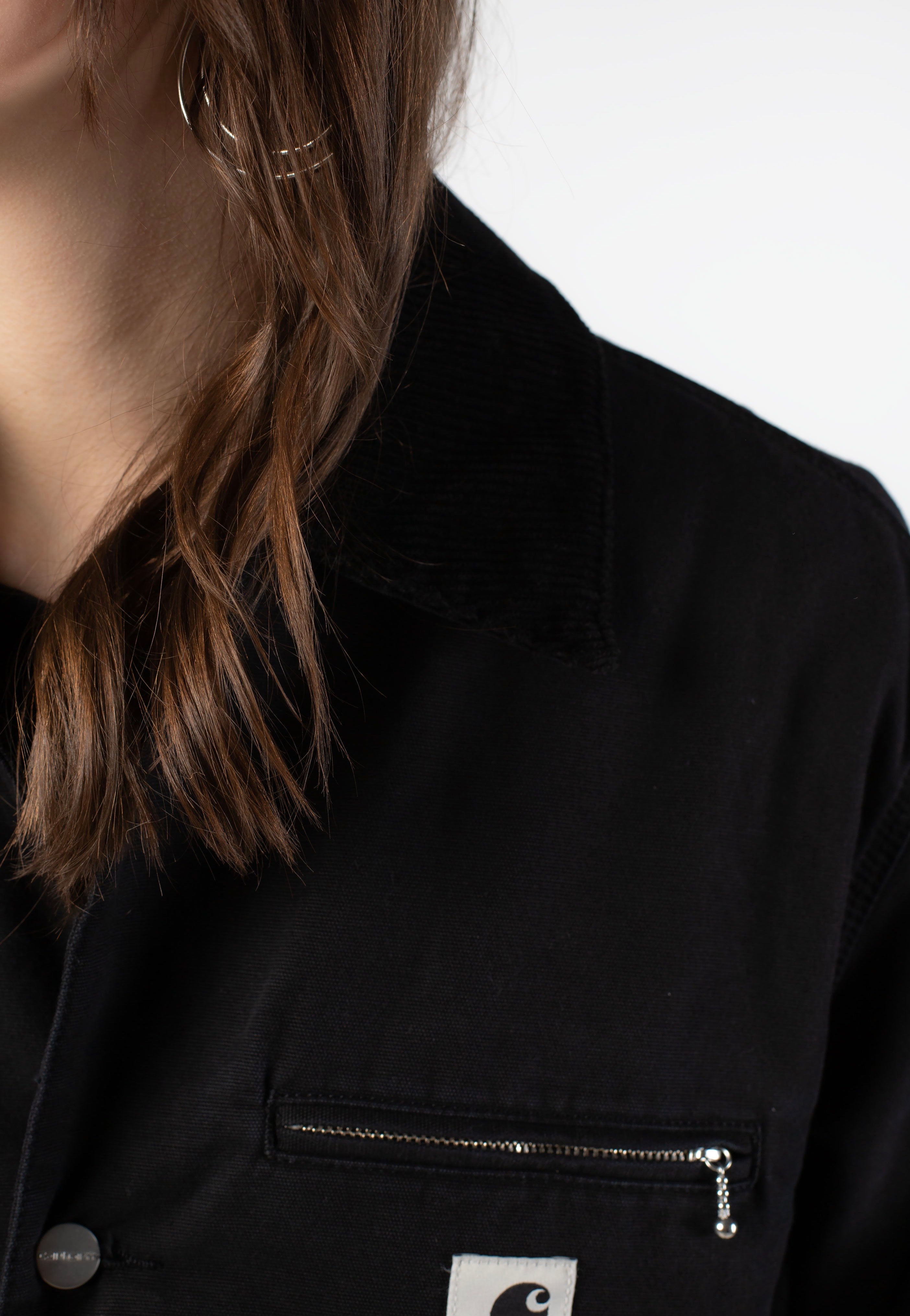 Carhartt WIP - W' Webster Stone Washed Black/Black - Jacket | Women-Image