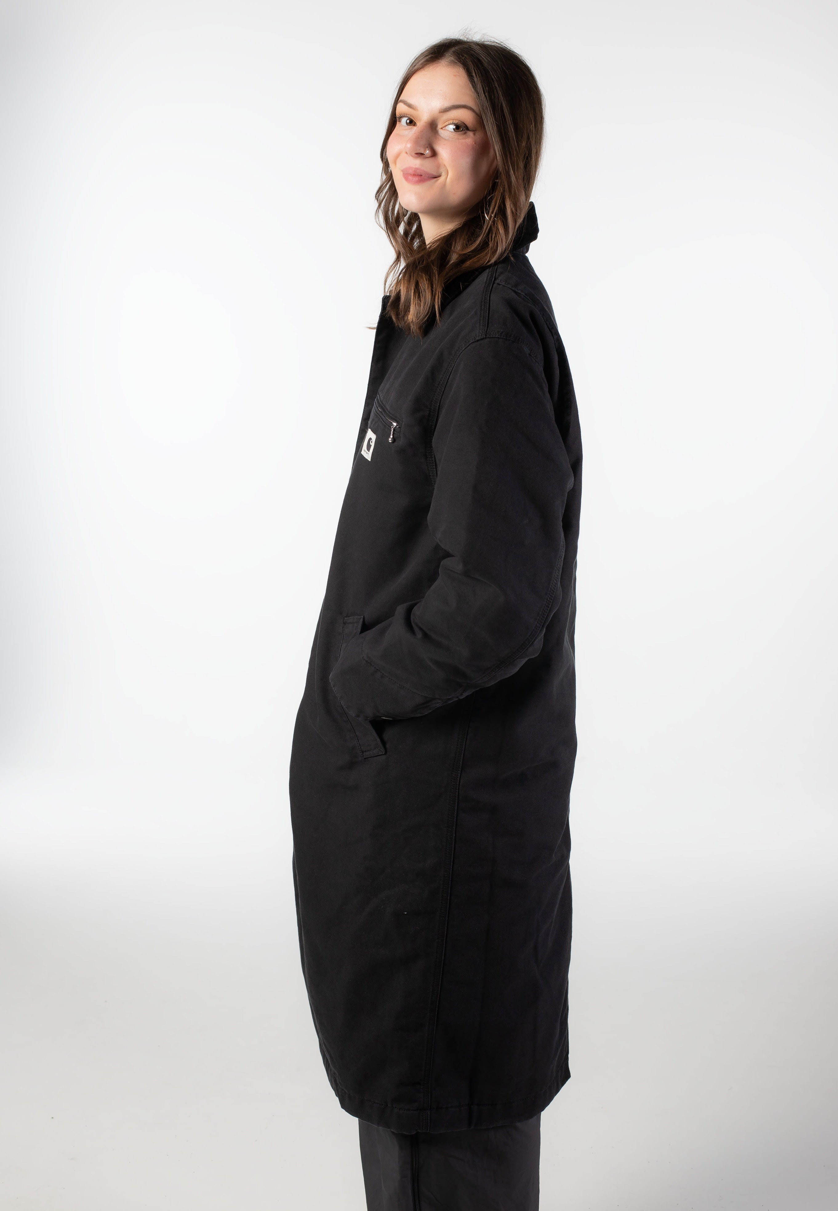 Carhartt WIP - W' Webster Stone Washed Black/Black - Jacket