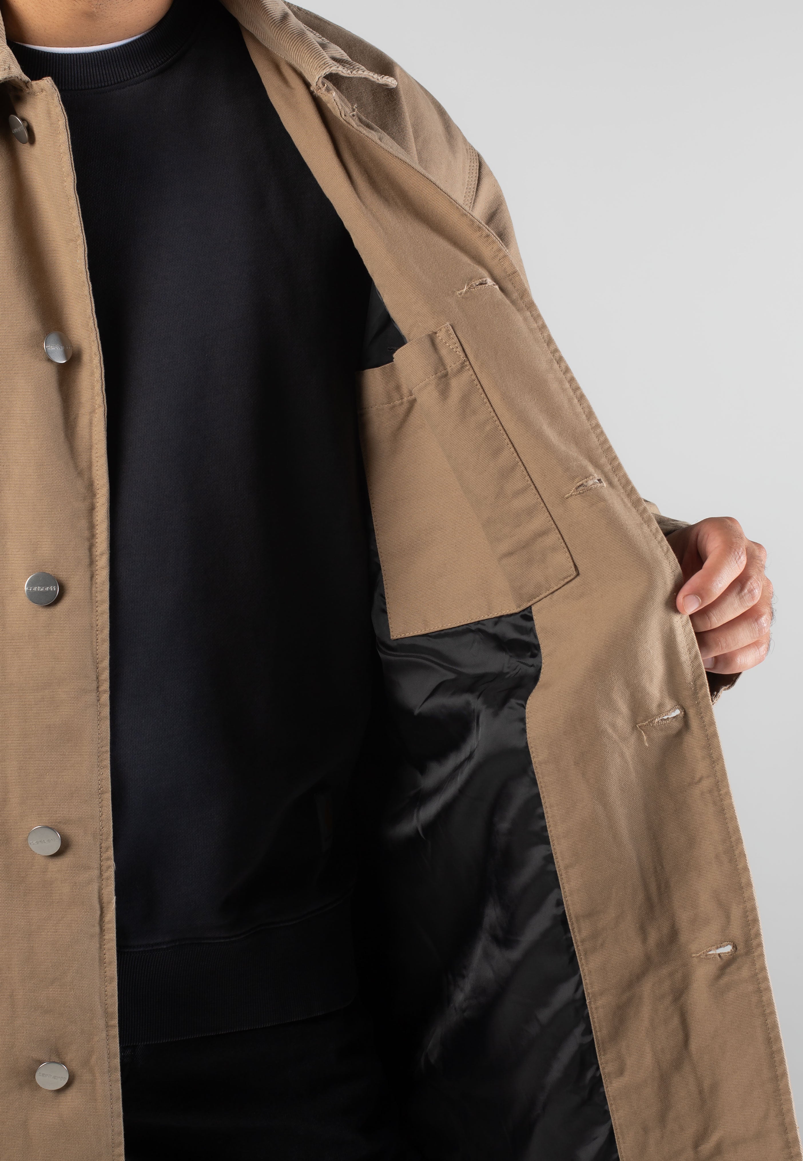 Carhartt WIP - Webster Rinsed Leather/Leather - Jacket | Men-Image