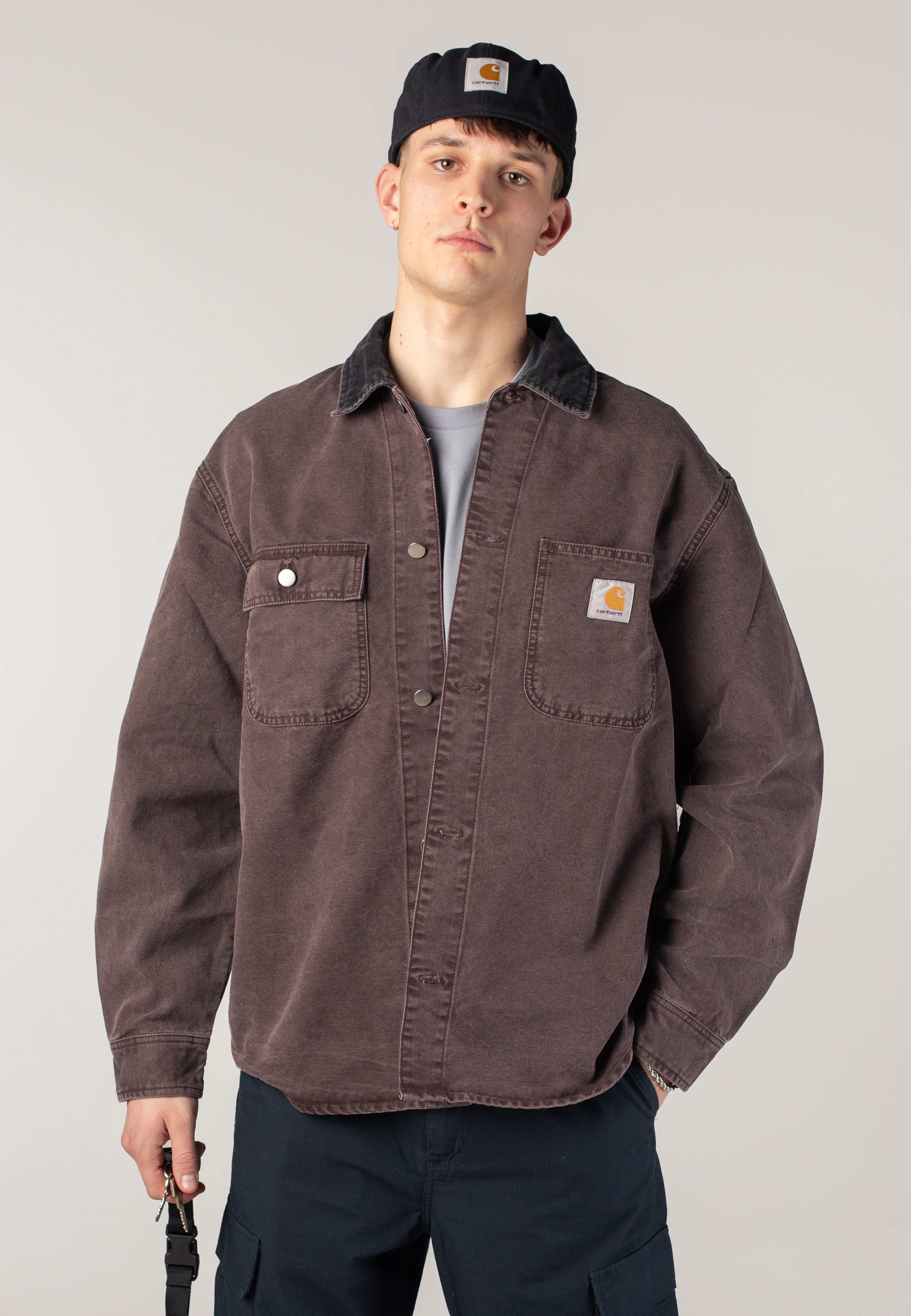 Carhartt WIP - Webster Stone Washed Black - Hat | Neutral-Image