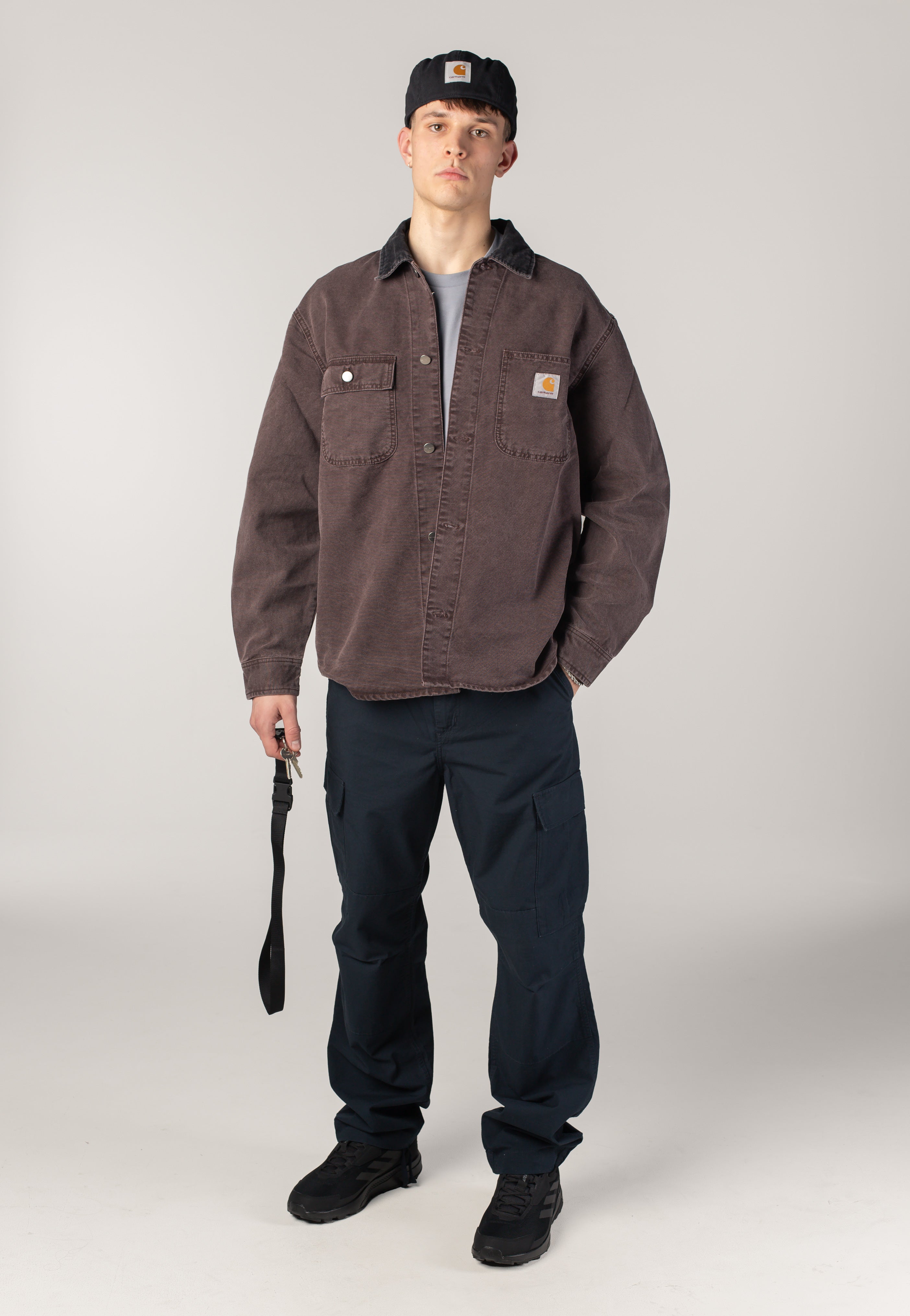 Carhartt WIP - Webster Stone Washed Black - Hat | Neutral-Image