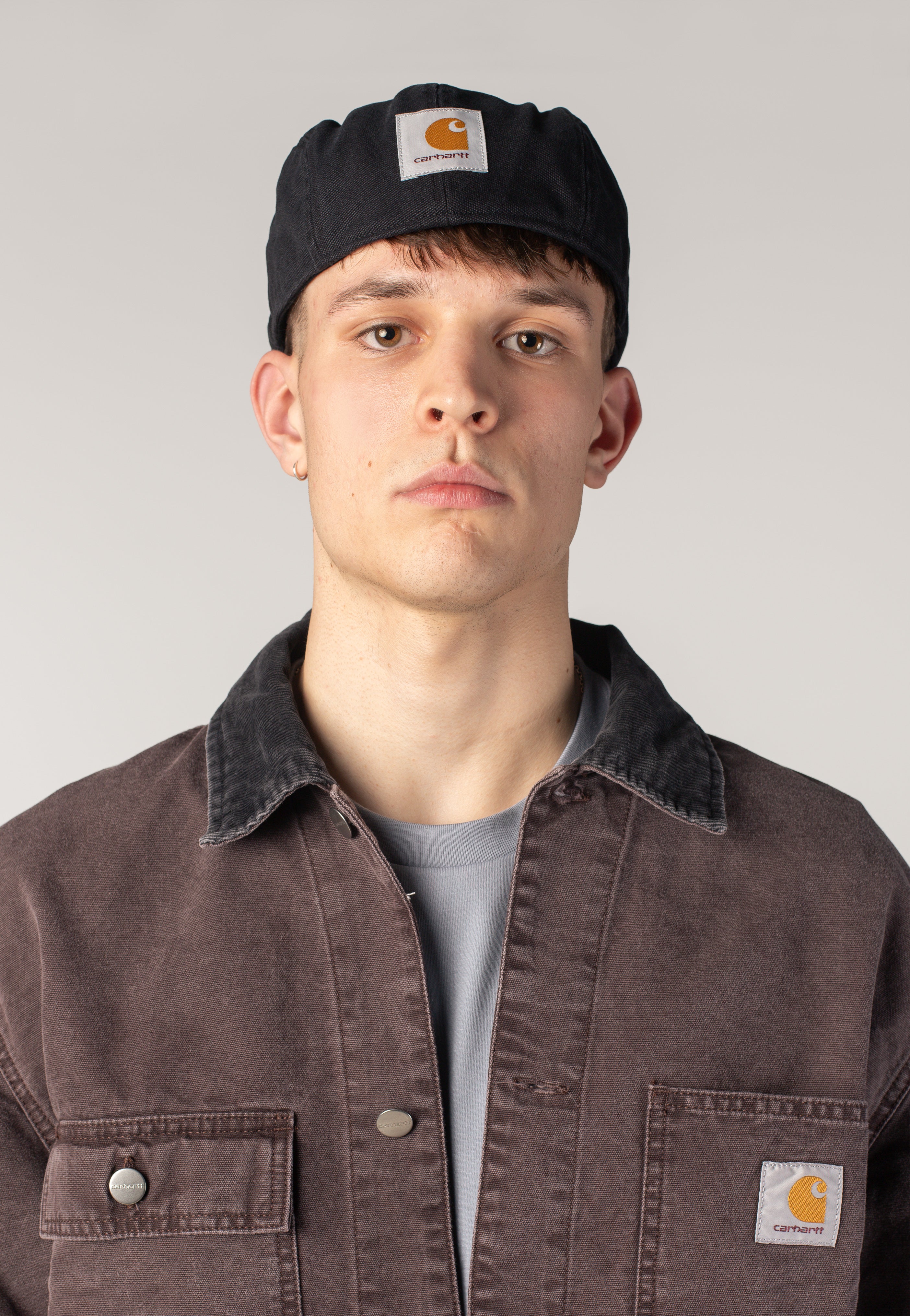 Carhartt WIP - Webster Stone Washed Black - Hat | Neutral-Image