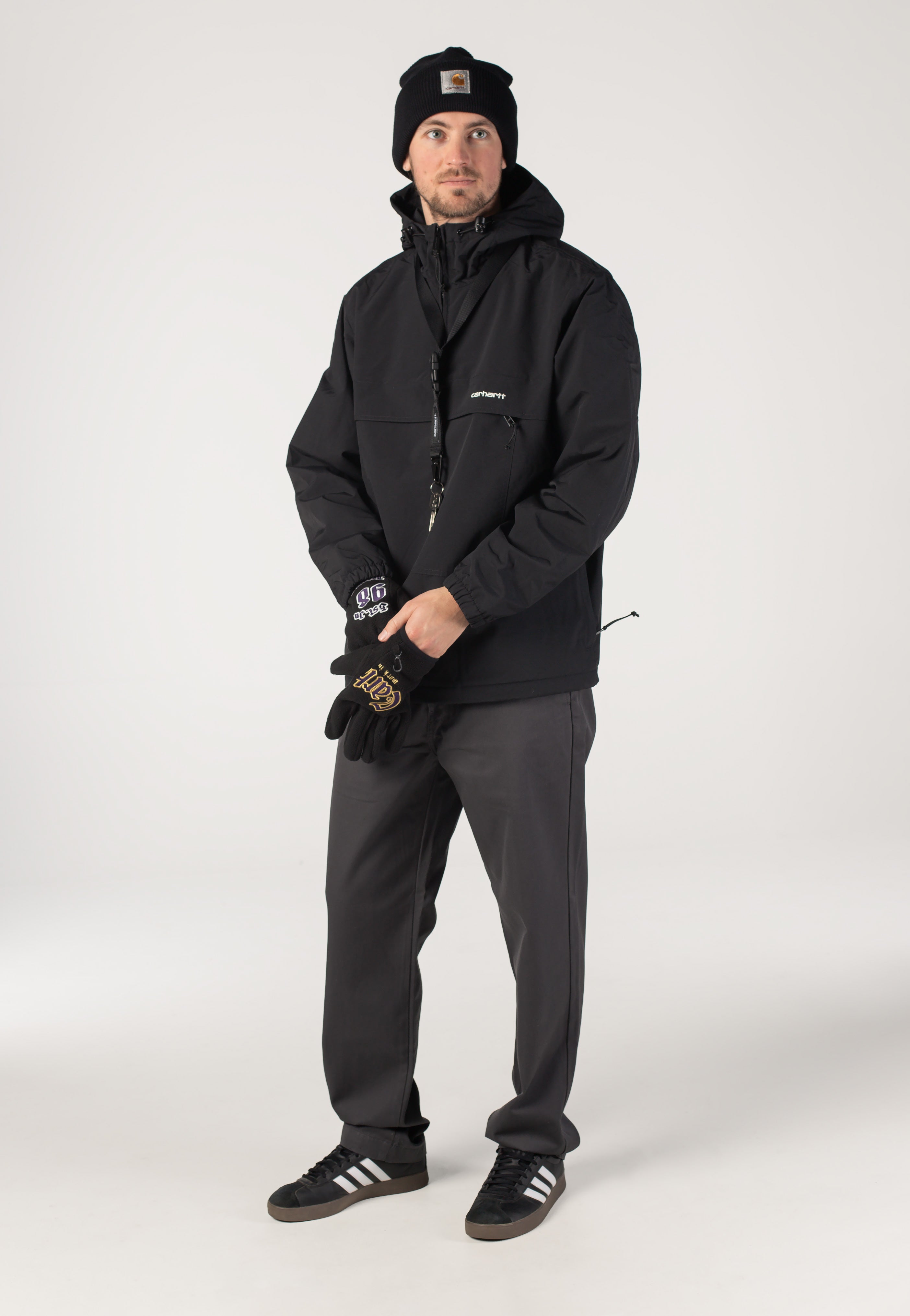 Carhartt WIP - Windbreaker Black/White - Jacket | Men-Image
