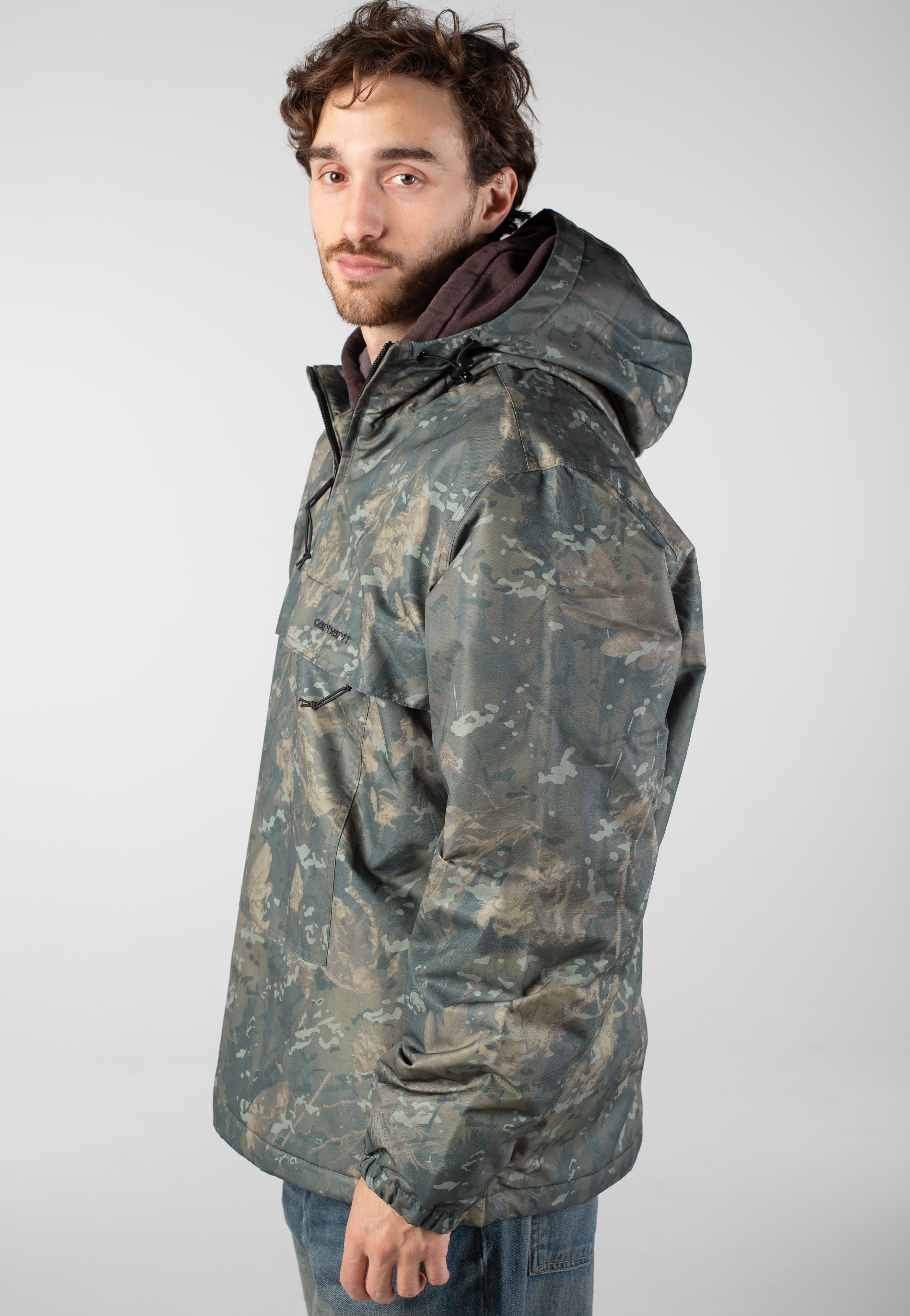 Carhartt WIP - Windbreaker Camo Combi/Green/Black - Jacket | Men-Image