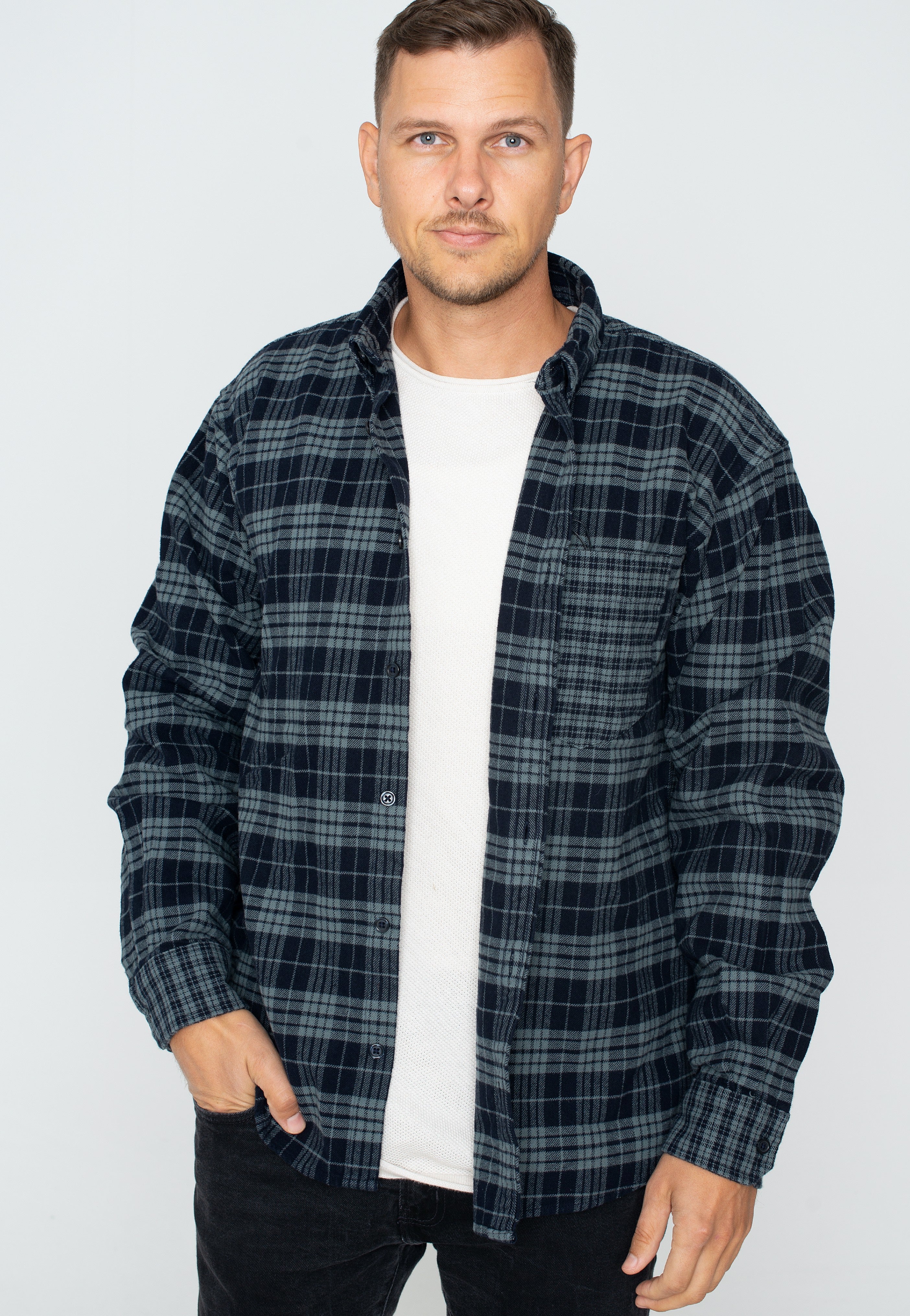 Carhartt WIP - Winger Winger Check Eucalyptus - Shirt | Men-Image