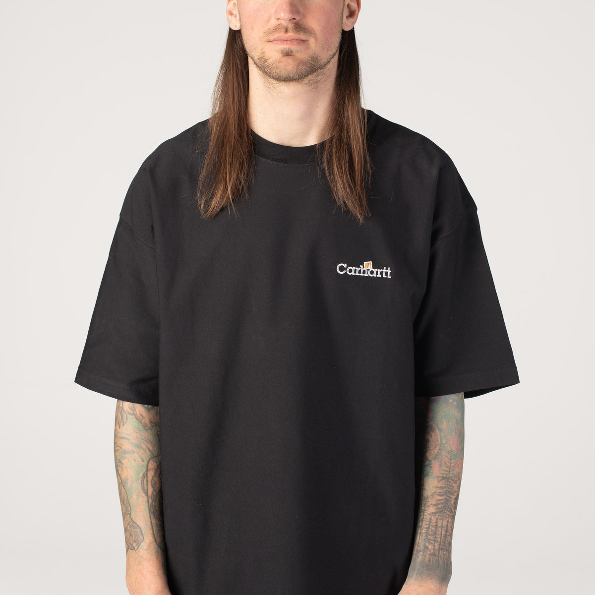 ウェア carhartt wip STRIKER T-SHIRT M Carhartt WIP WIP Label Black - T-Shirt | Impericon