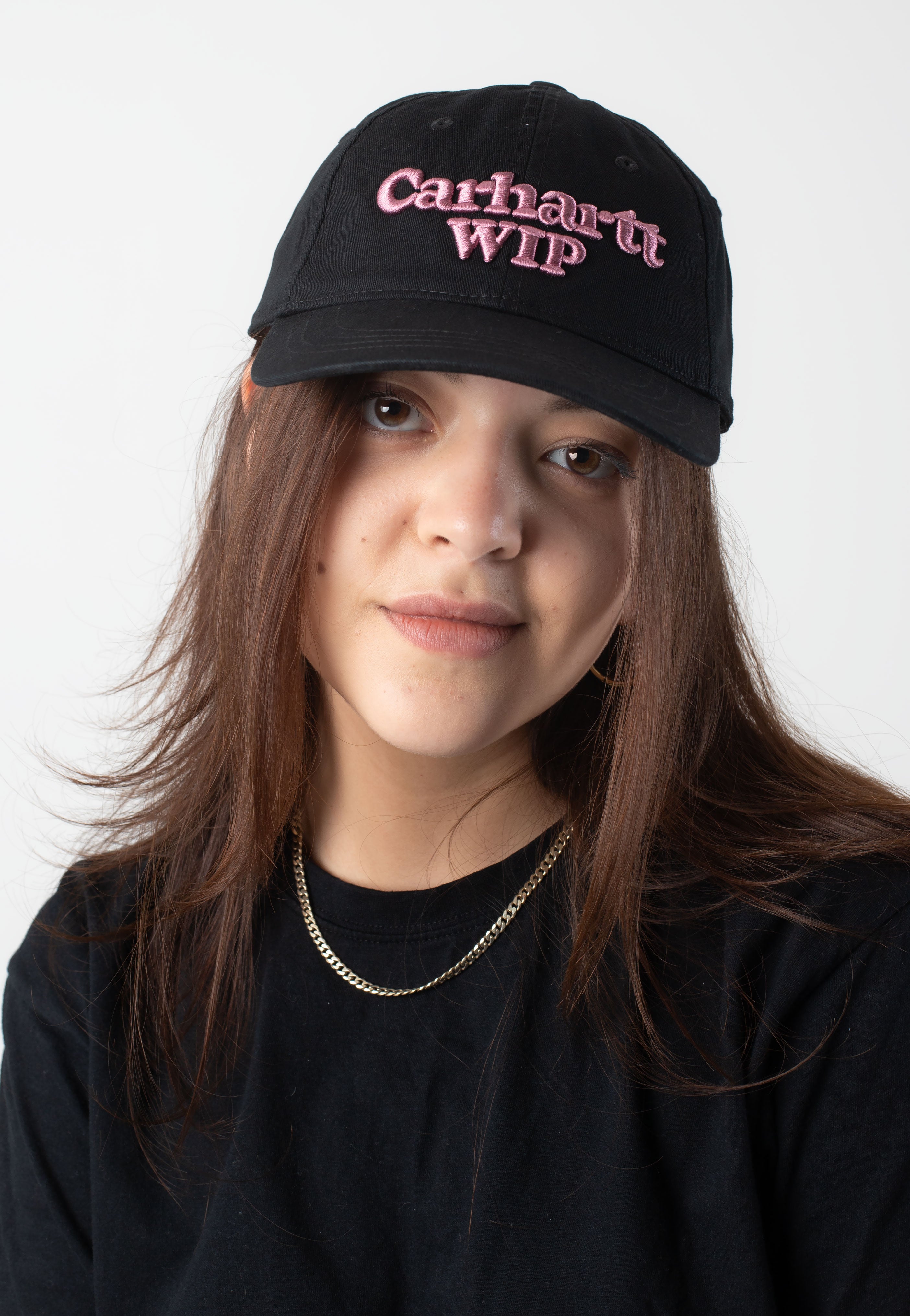 Carhartt WIP - WIP Script Black/Hortensia - Cap | Neutral-Image
