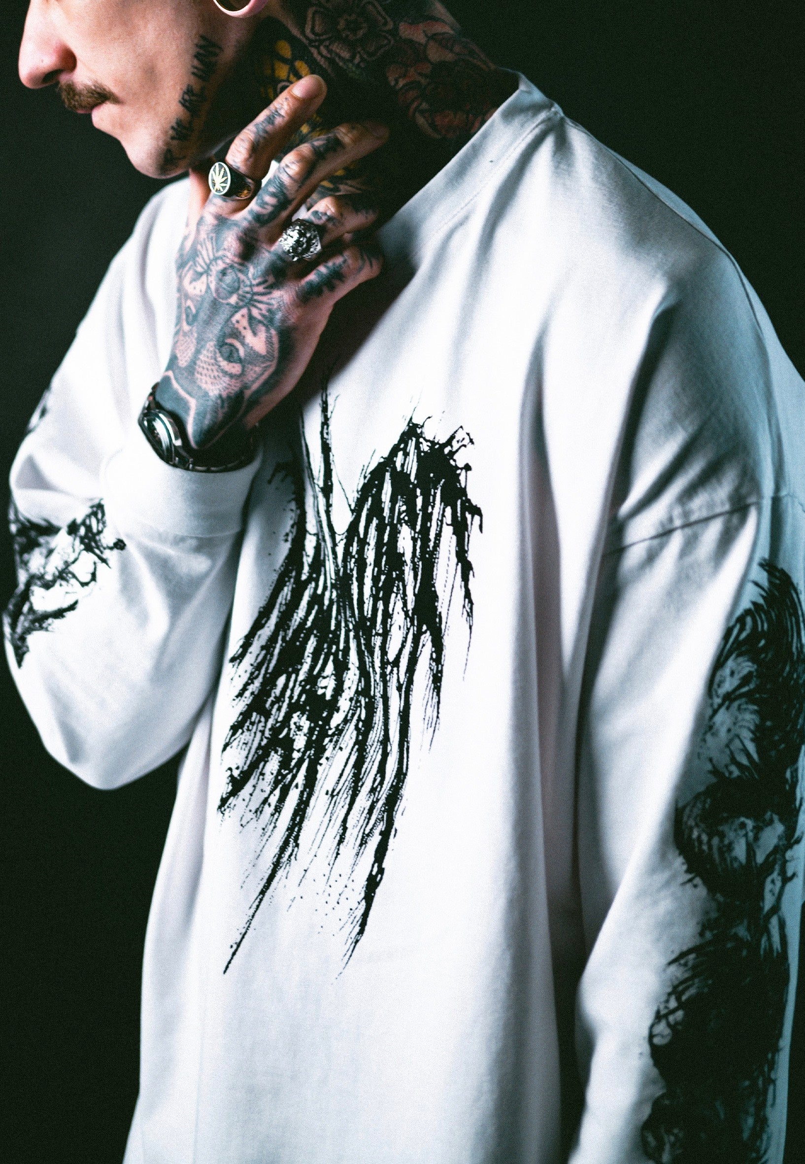 MaskOff Apparel - Carnage White - Longsleeve | Men-Image