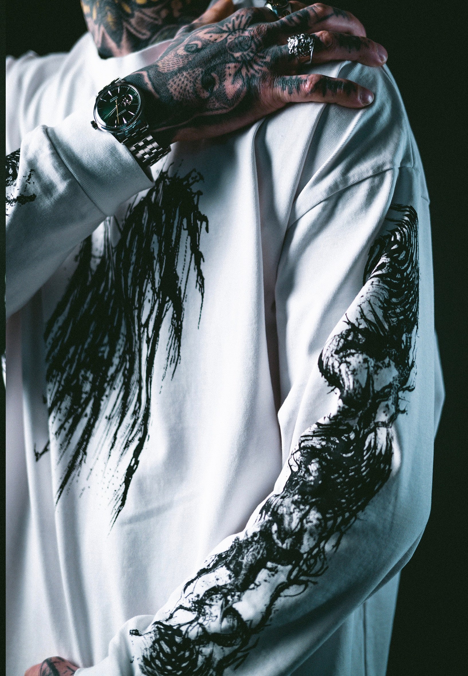 MaskOff Apparel - Carnage White - Longsleeve | Men-Image