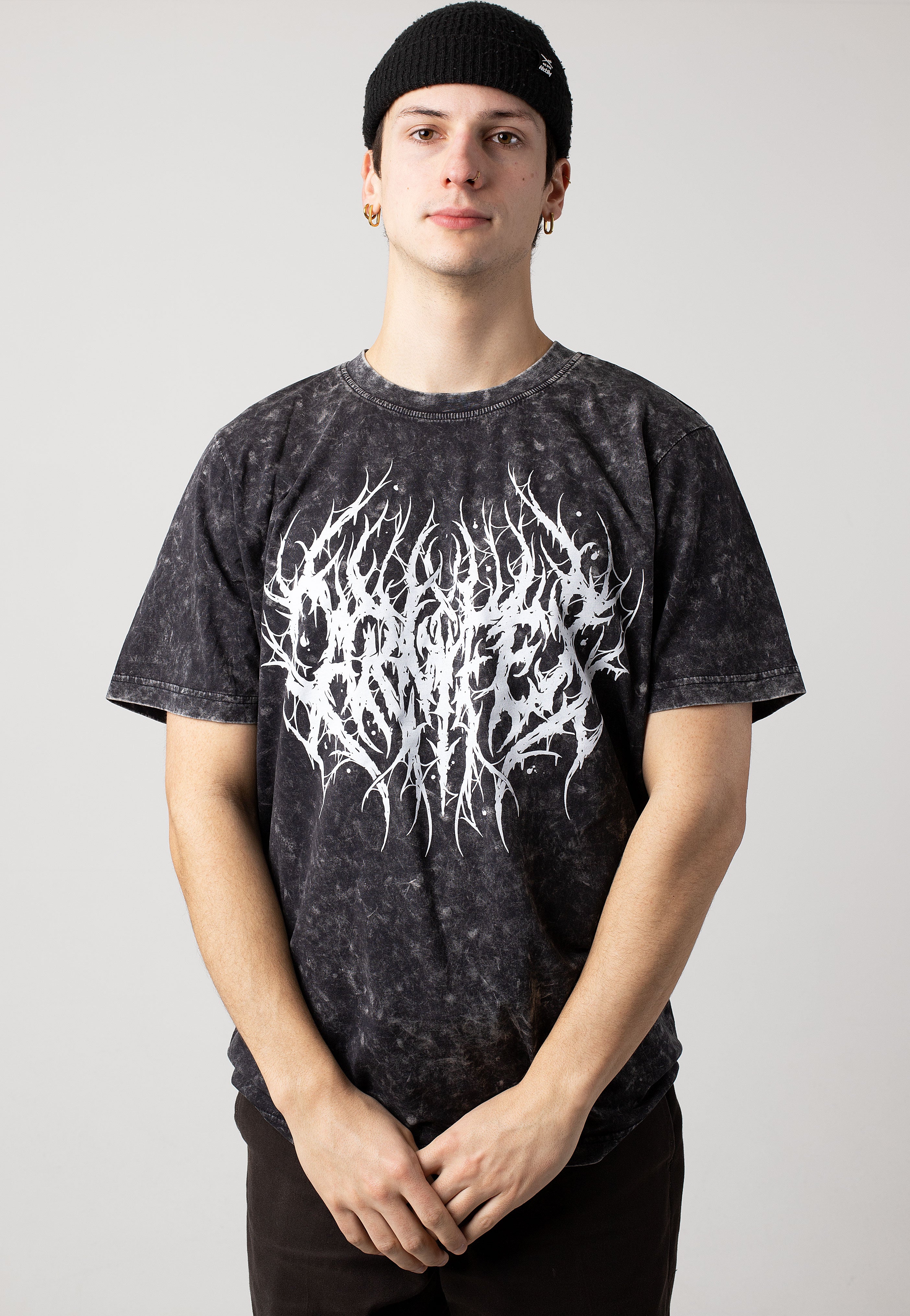 Carnifex - Tree Logo Grey Acid Wash - T-Shirt | Men-Image