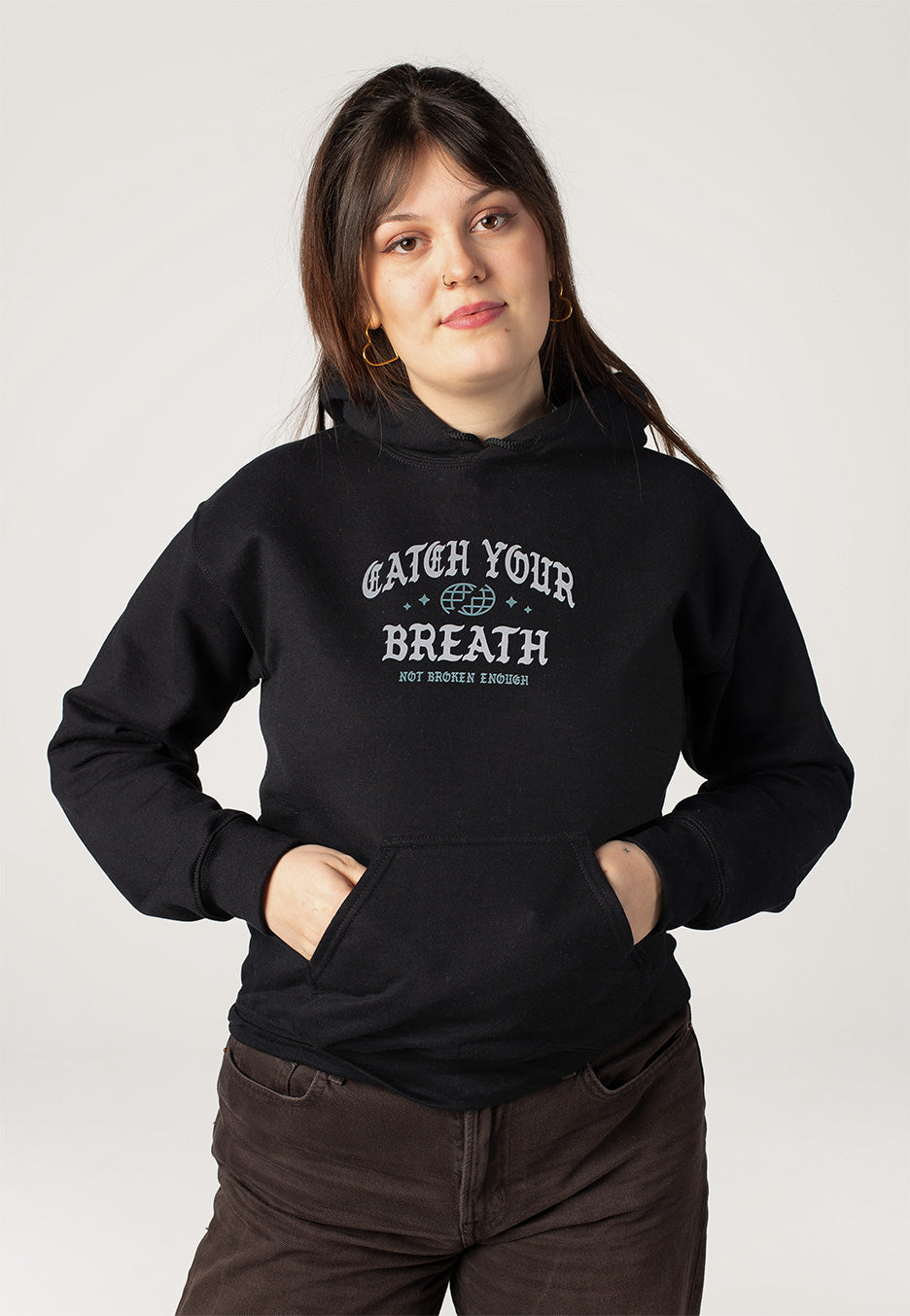 Catch Your Breath Not Broken Enough Hoodie | Women-Image