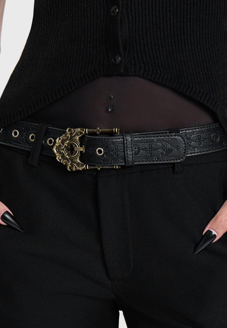 Killstar Cathedra Black Pasek | Women-Image