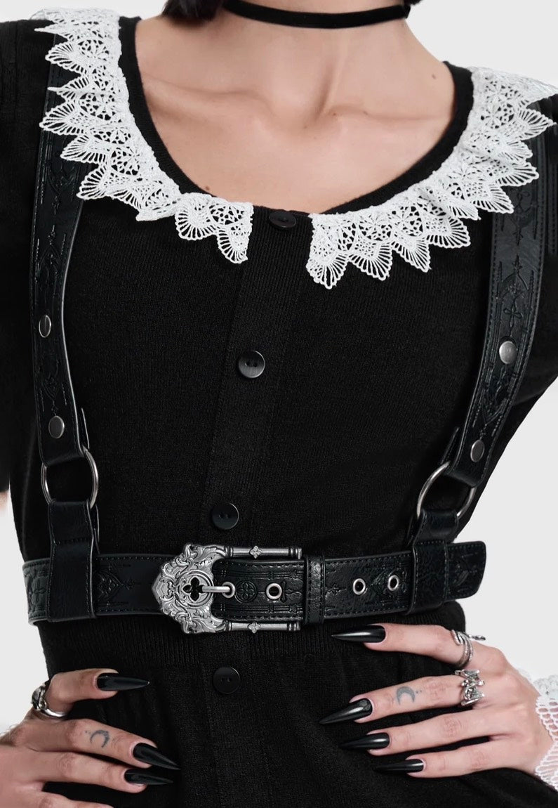 Killstar Cathedra Black Harness | Women-Image