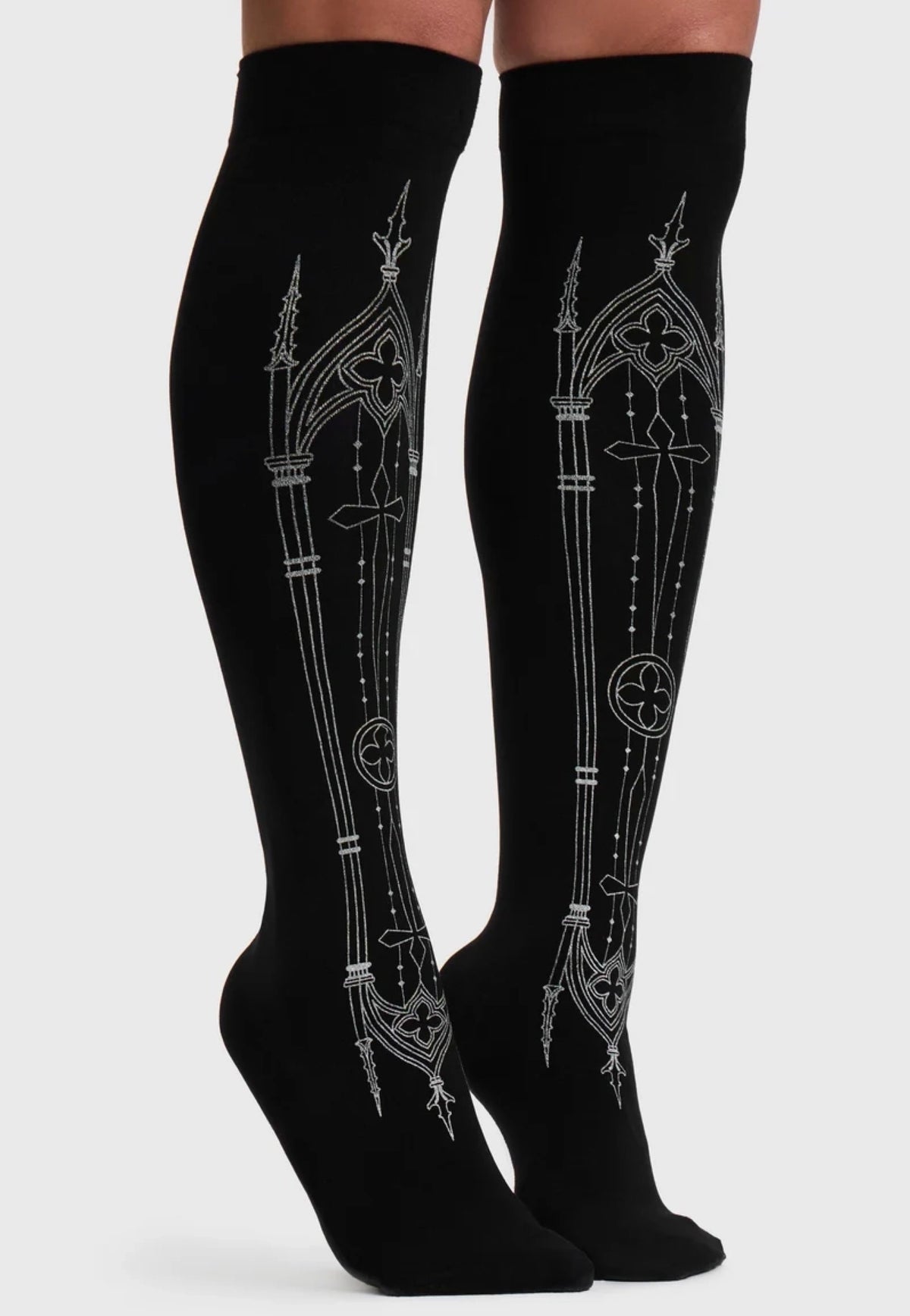 Killstar Cathedra Knee High Multi Socken | Women-Image