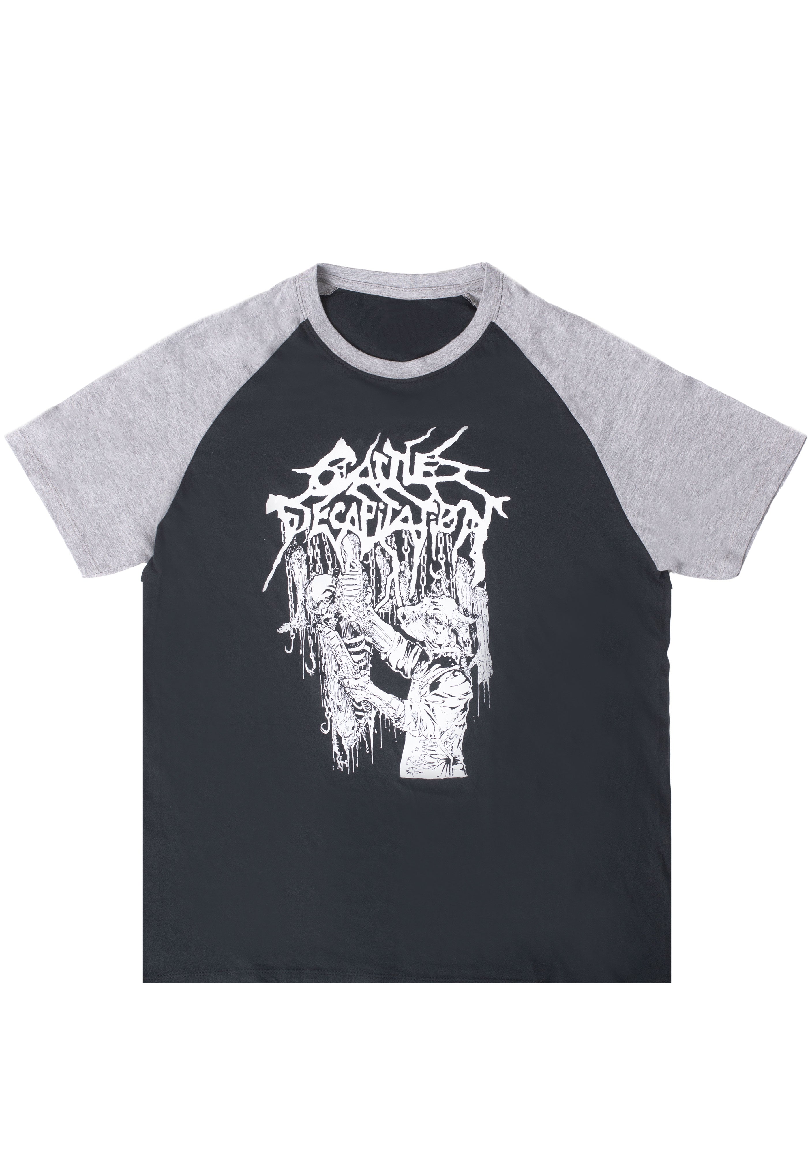Cattle Decapitation - Dead Meal Black/Grey Raglan - T-Shirt | Neutral-Image