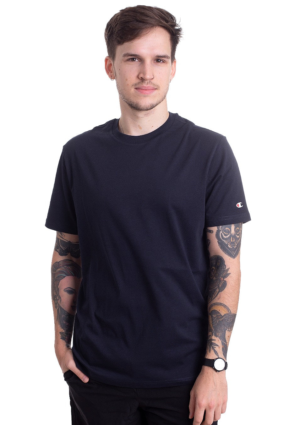 Champion - 2 Pack Crew-Neck WHT/NNY - T-Shirt | Men-Image