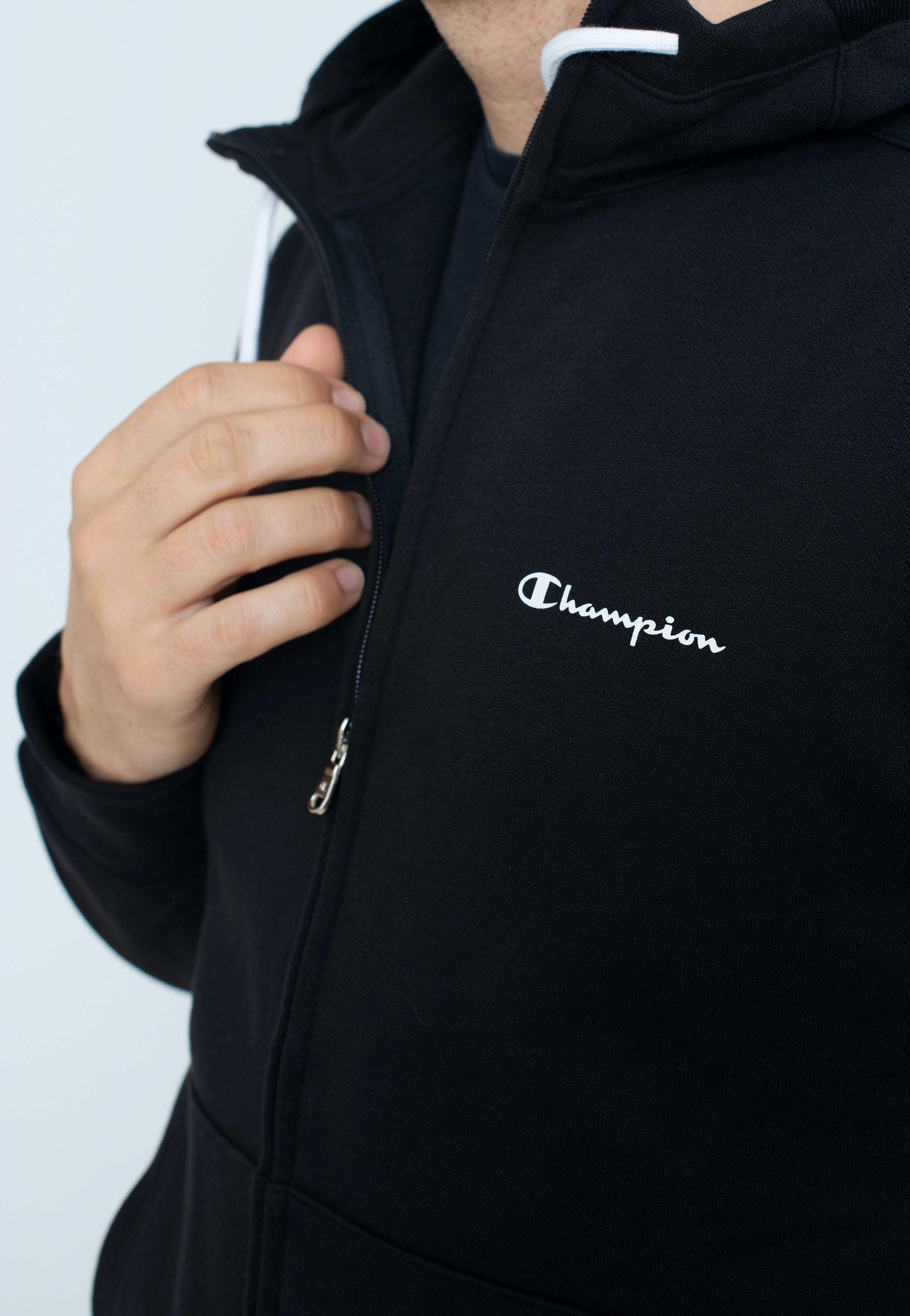 Champion - Hooded Full Zip Black Beauty - Tracksuit | Men-Image