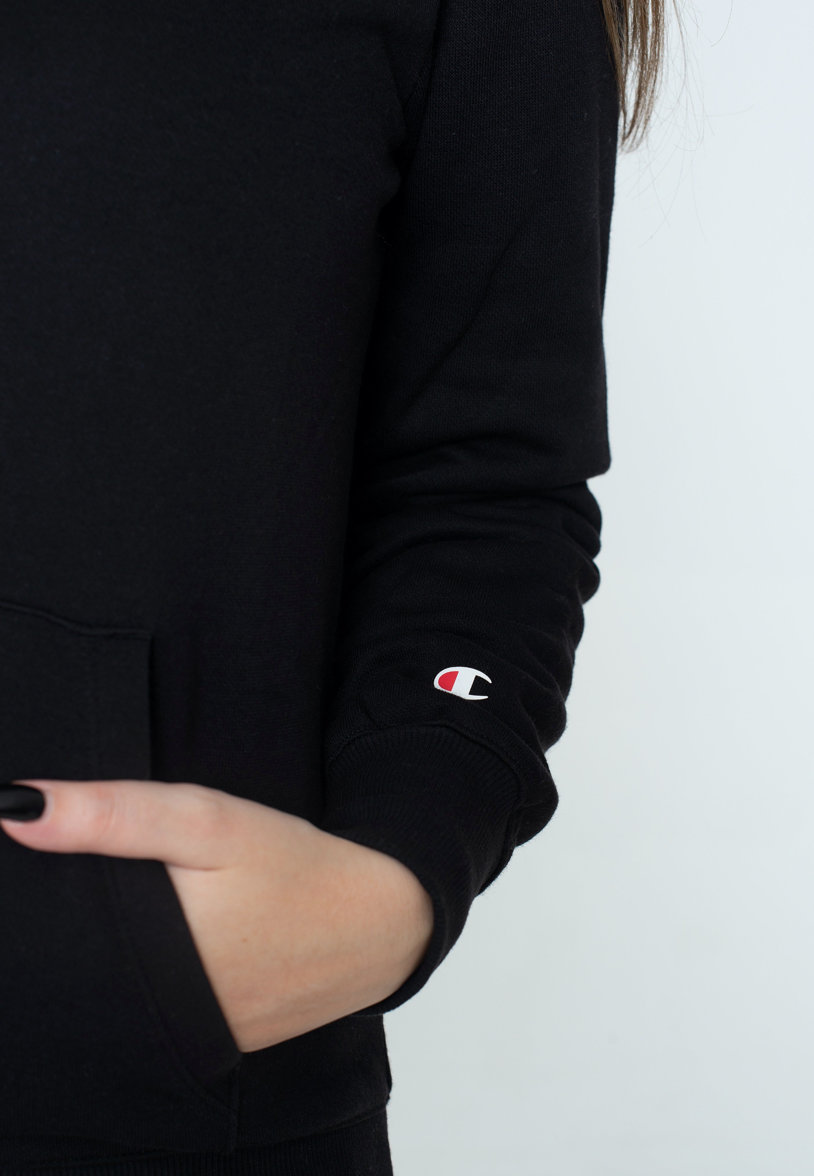 Champion - Hooded Full Zip Black Beauty - Zipper | Women-Image