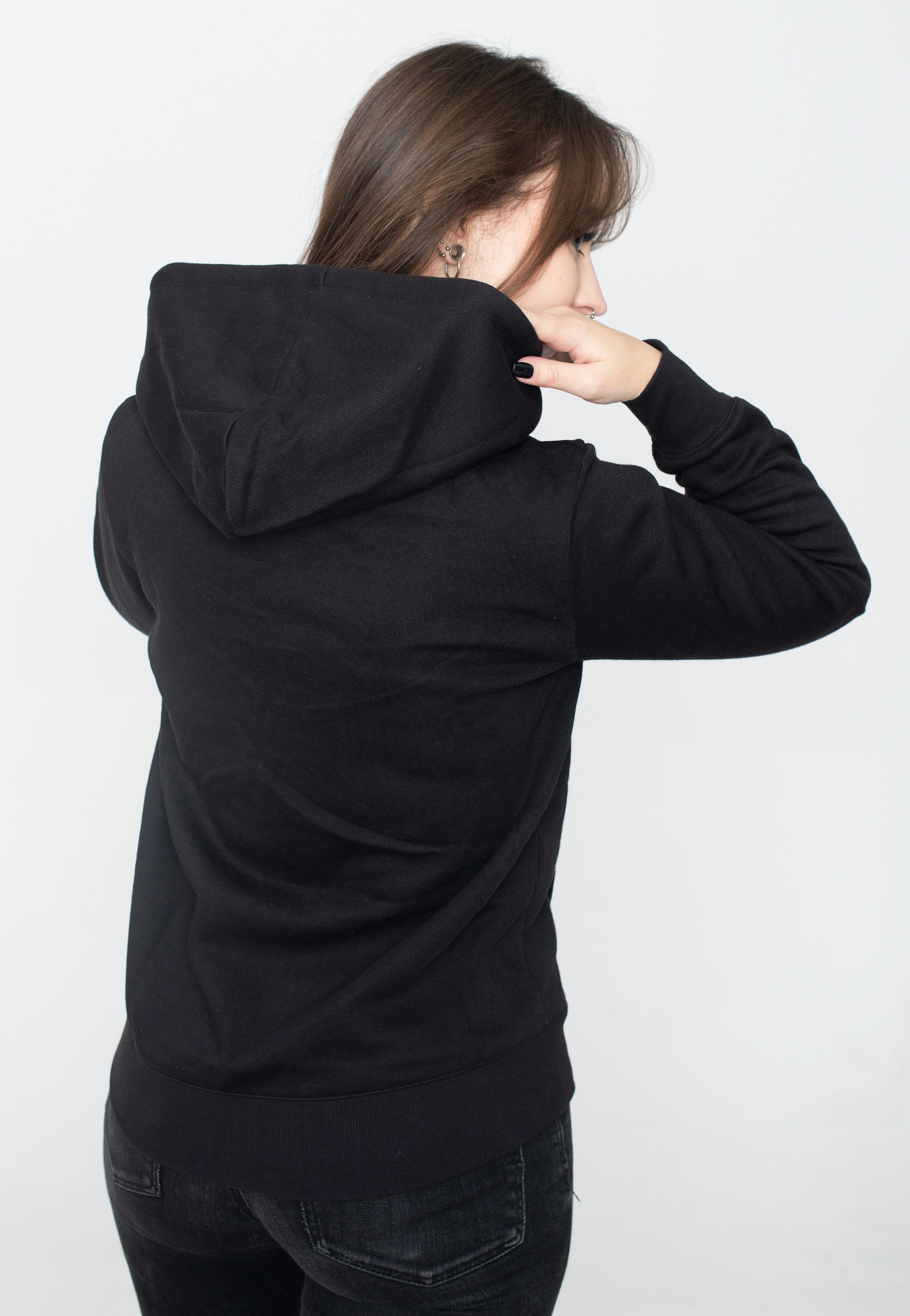 Champion - Hooded Full Zip Black Beauty - Zipper | Women-Image